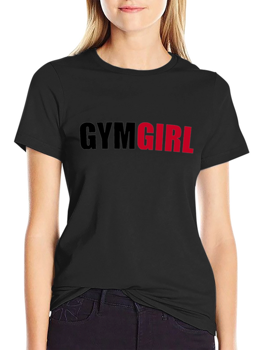 Gym Girl Graphic Tee - Black