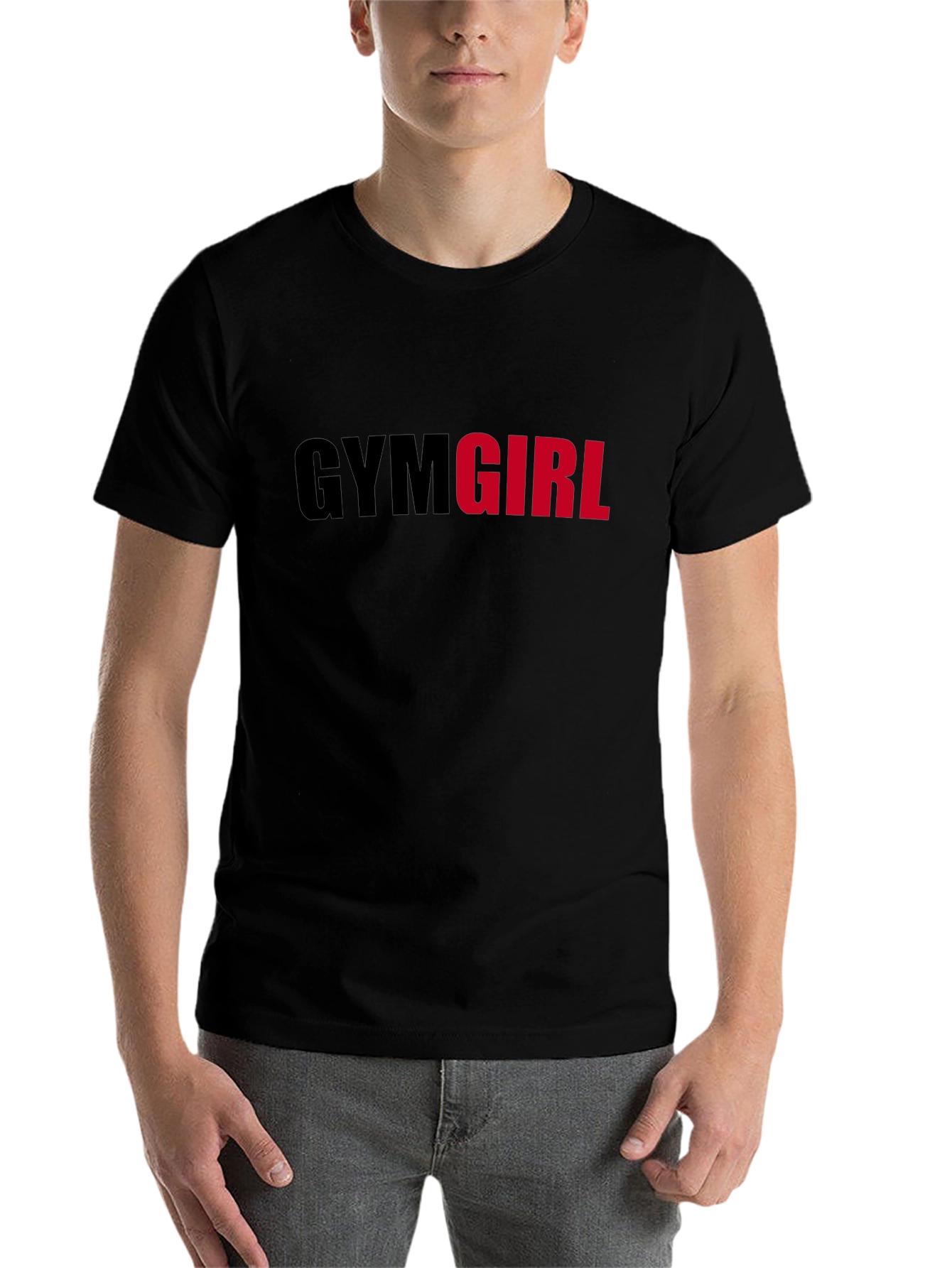 Gym Girl Graphic Tee - Black