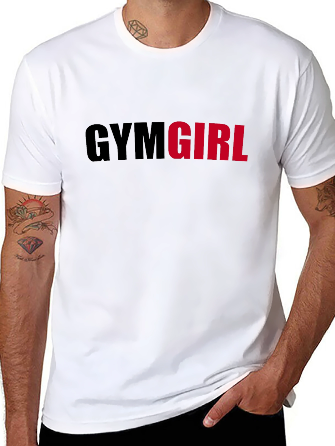 Gym Girl Graphic Tee - Black