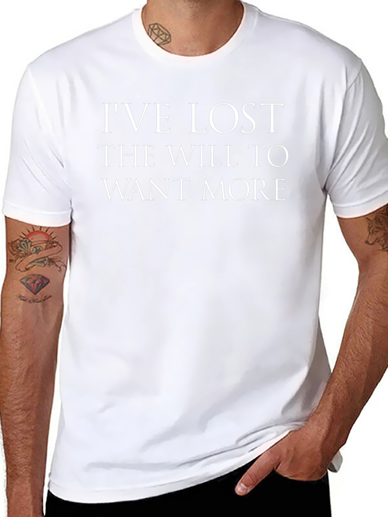 Will to Want More Black Graphic T-Shirt