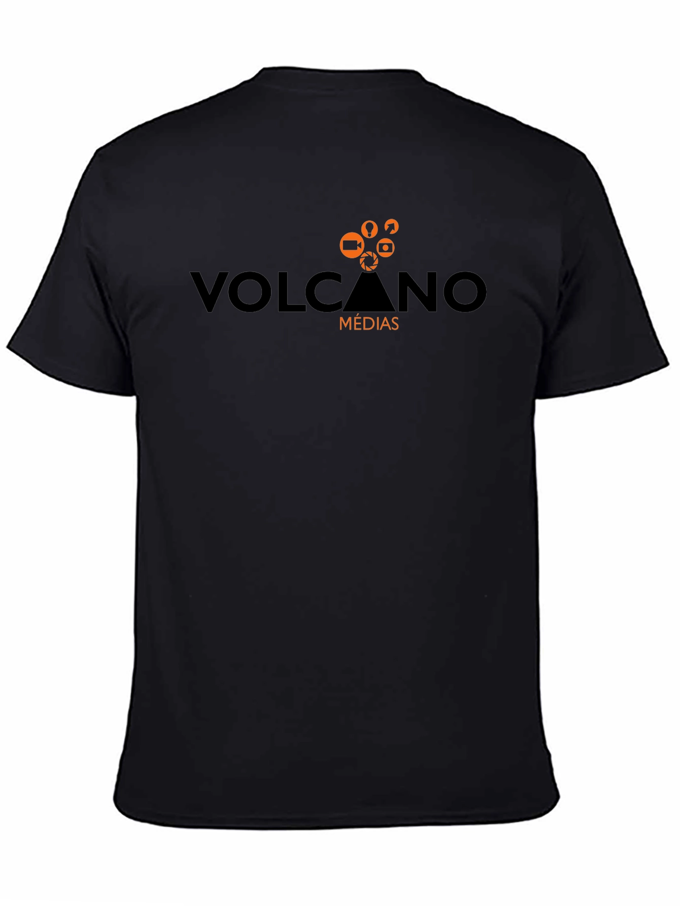 Volcano Médias Black Graphic Tee