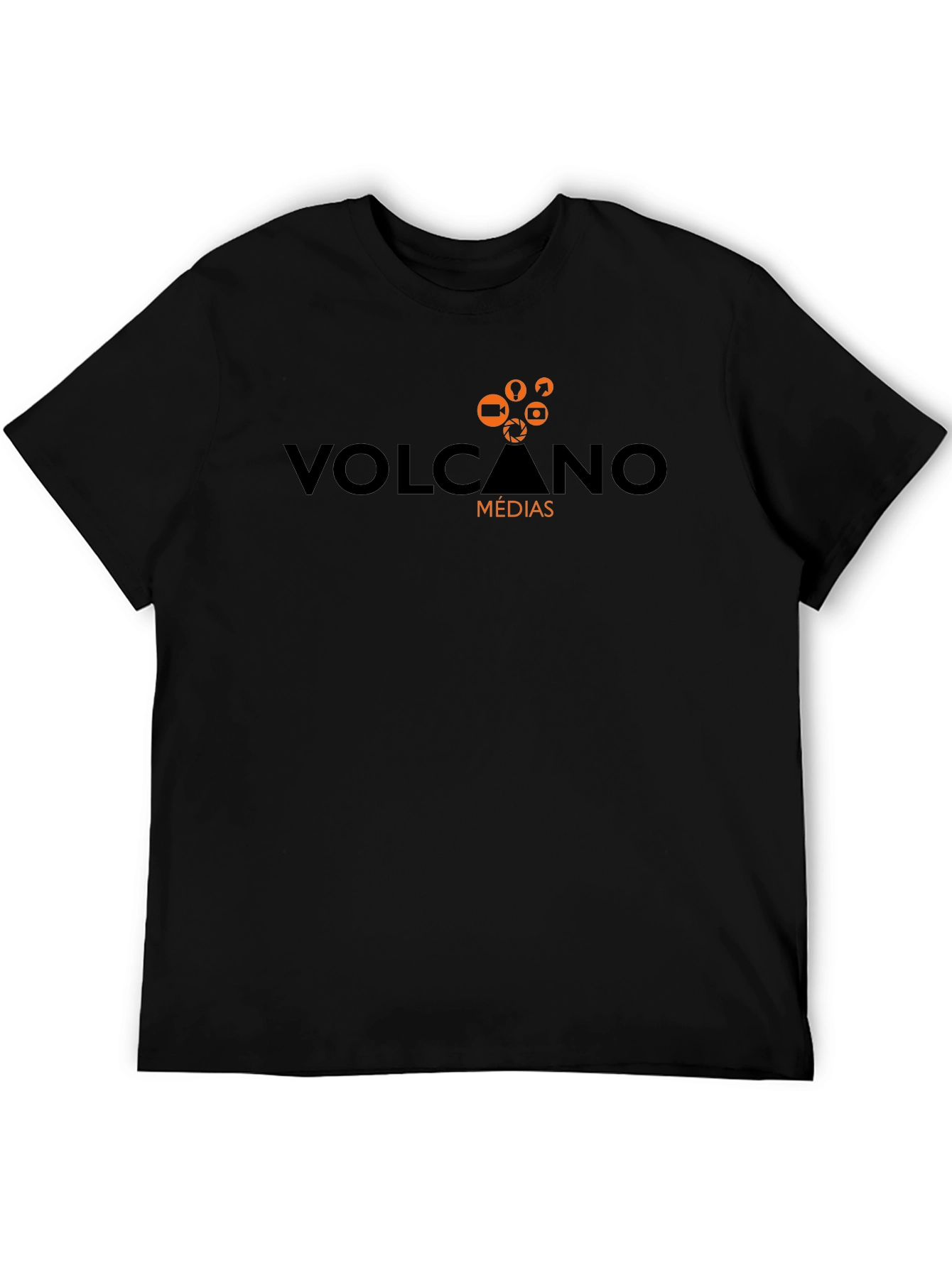 Volcano Médias Black Graphic Tee
