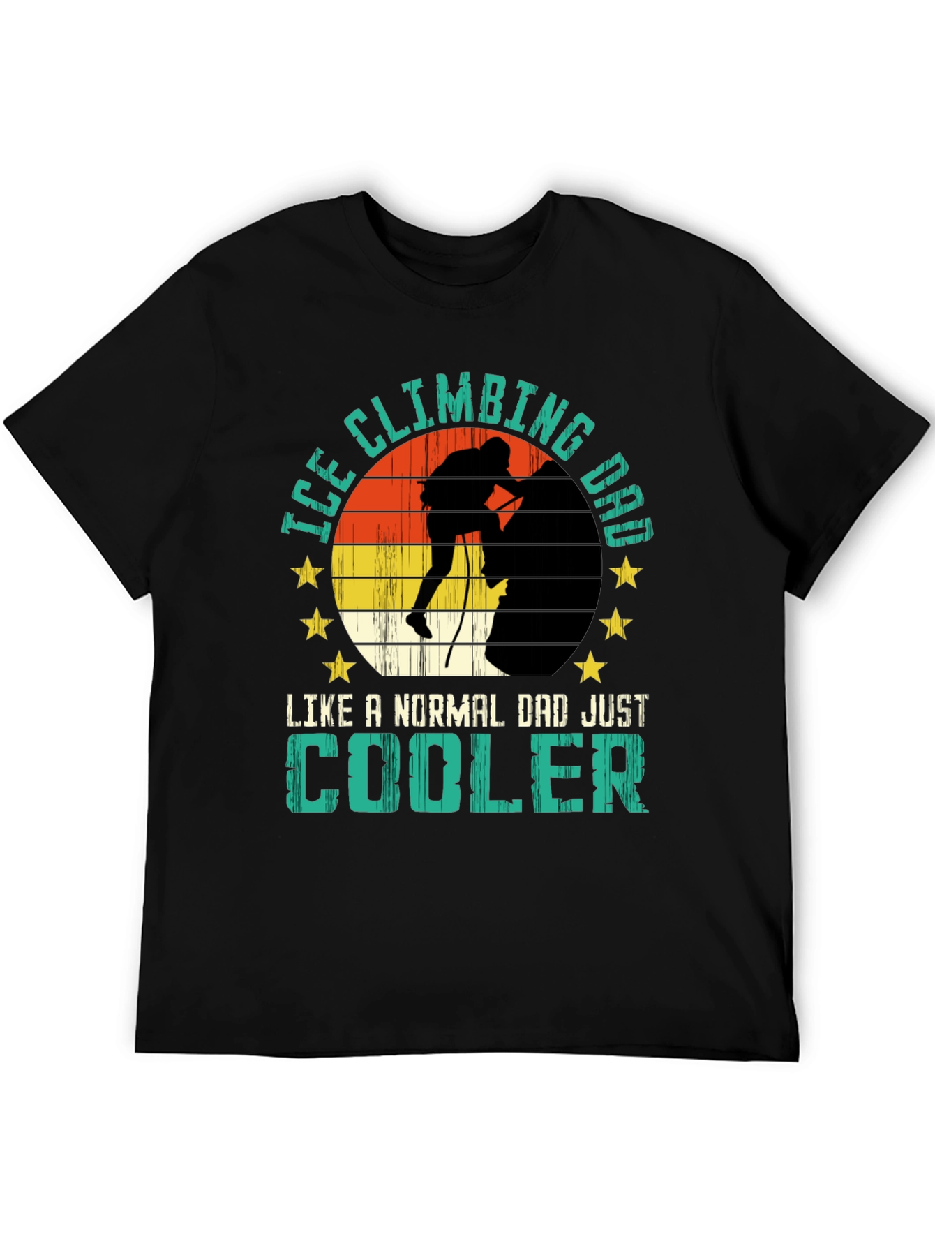 Ice Climbing Dad T-Shirt - Cool Climber Tee