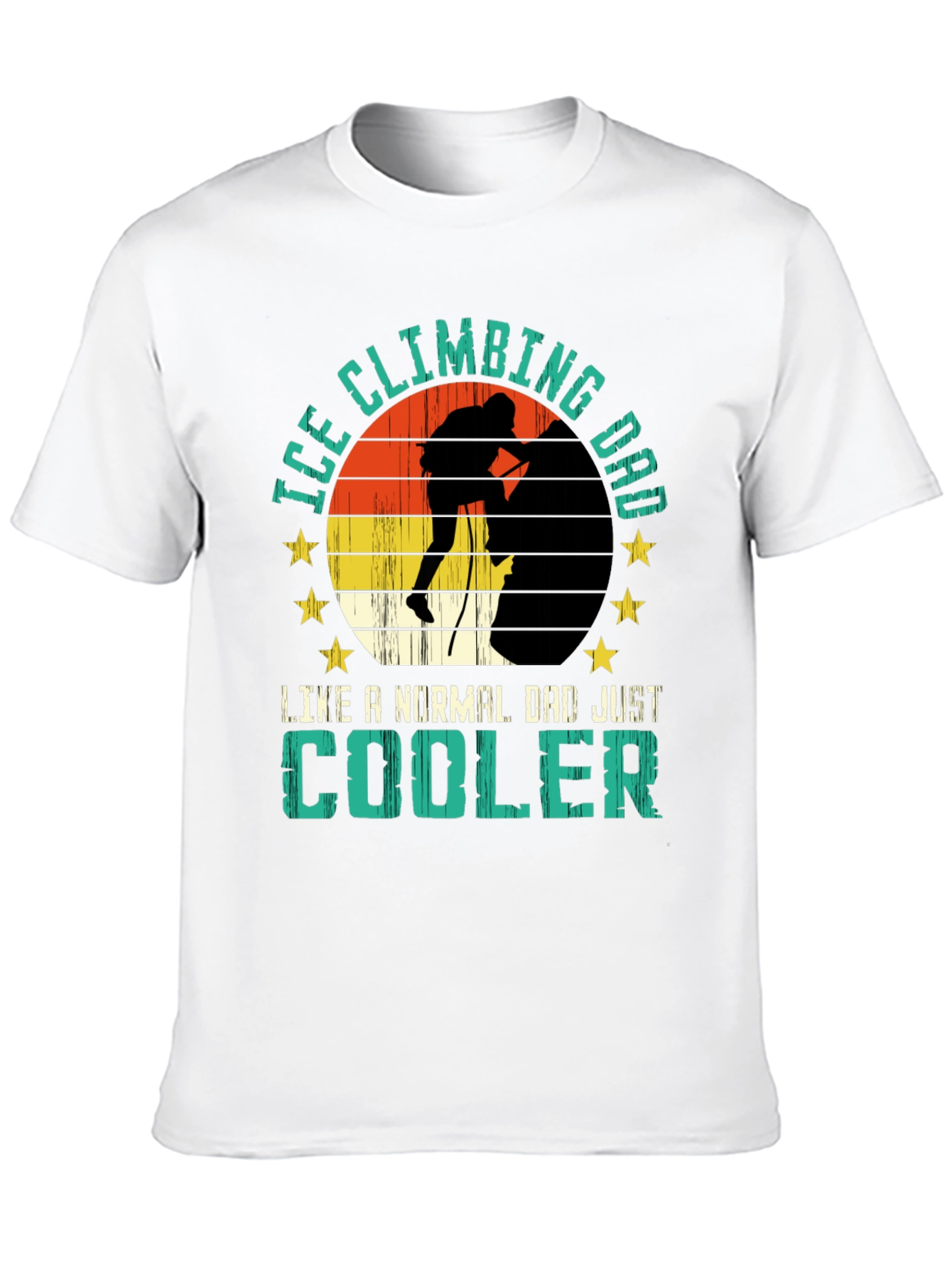 Ice Climbing Dad T-Shirt - Cool Climber Tee