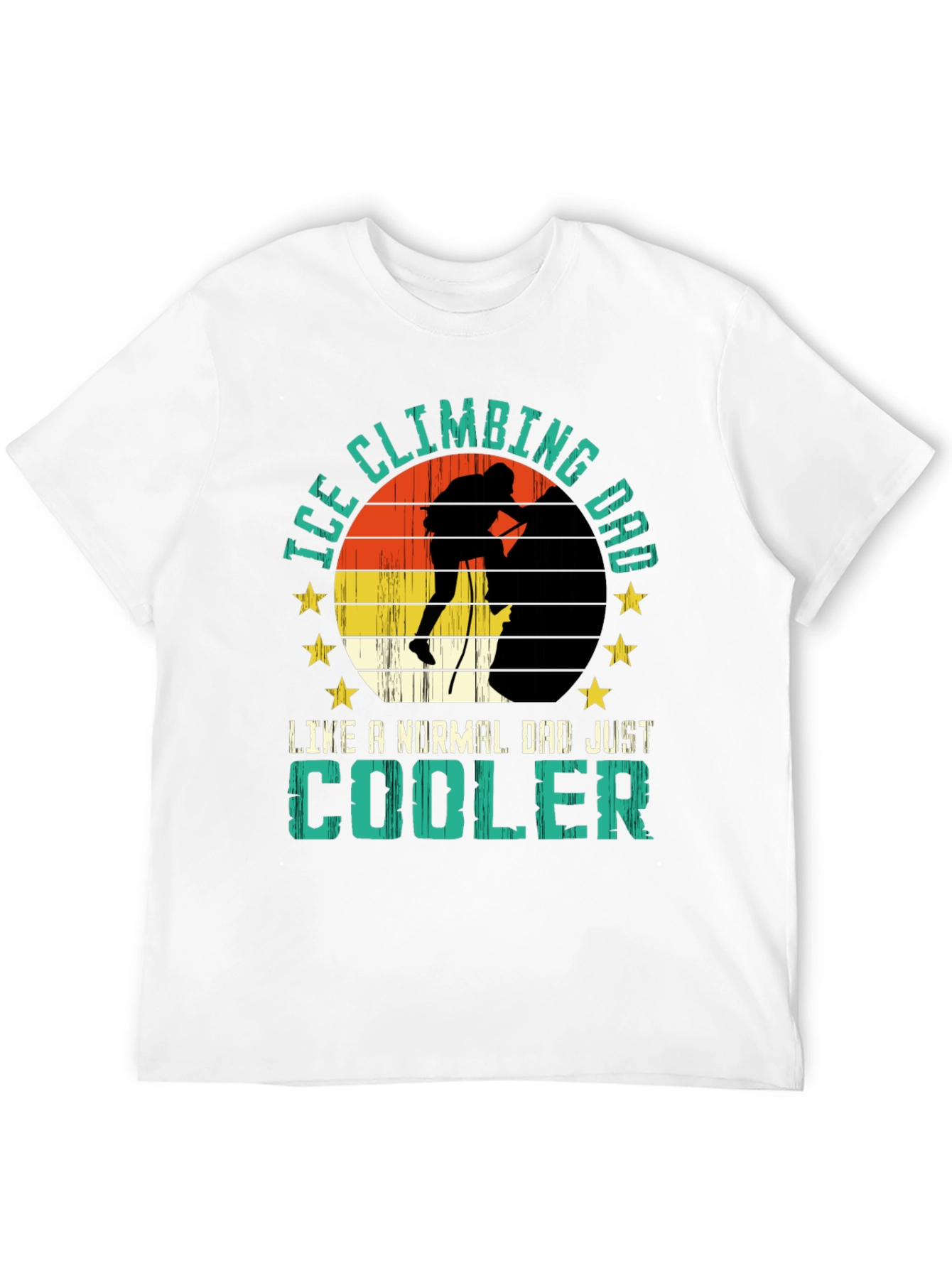 Ice Climbing Dad T-Shirt - Cool Climber Tee