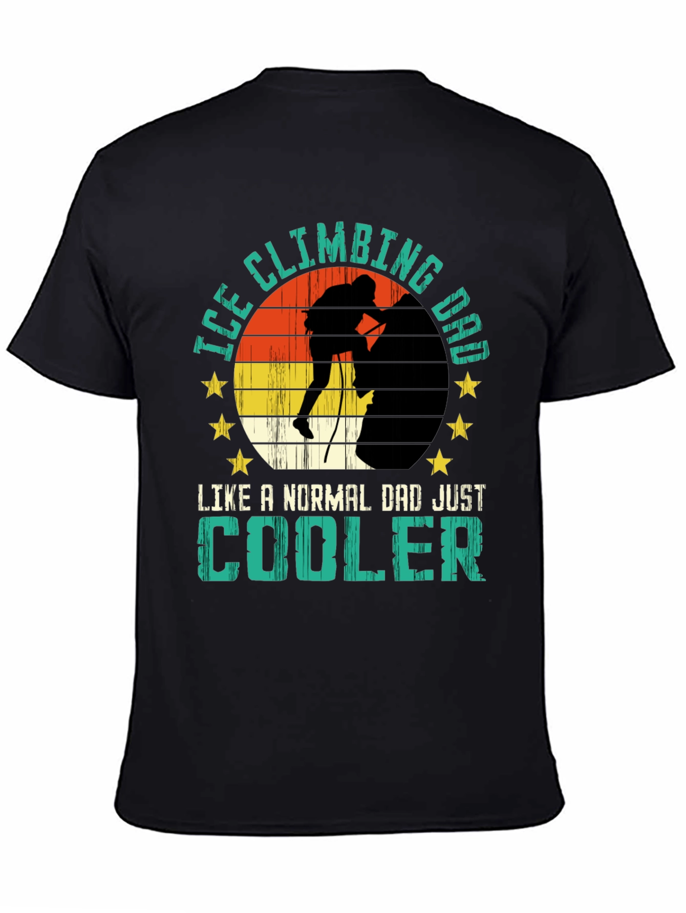 Ice Climbing Dad T-Shirt - Cool Climber Tee