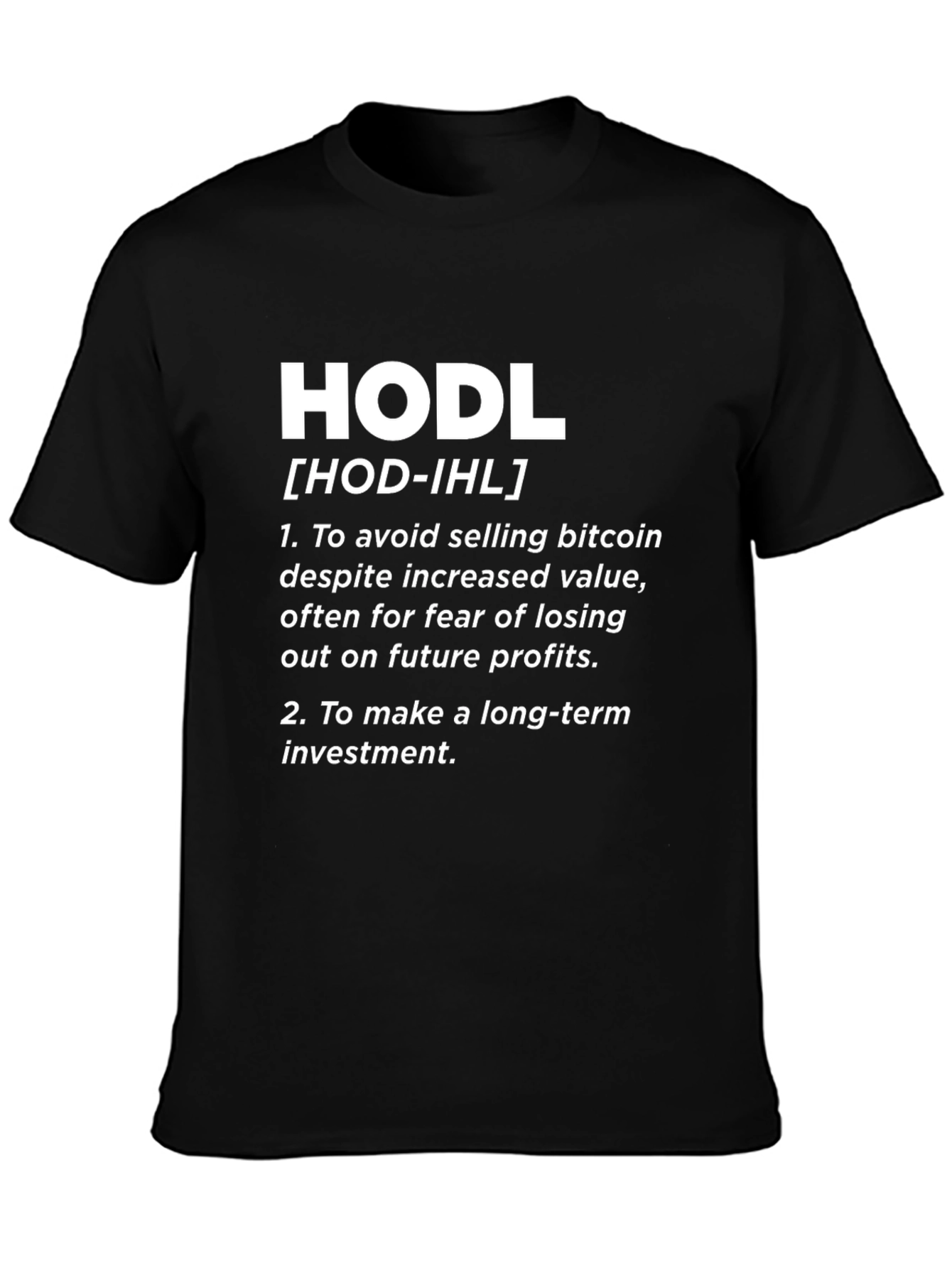 HODL Definition Black T-Shirt