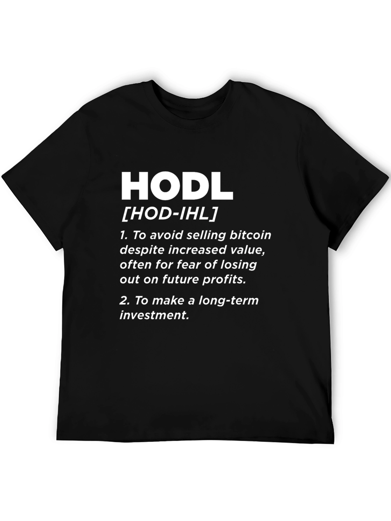 HODL Definition Black T-Shirt