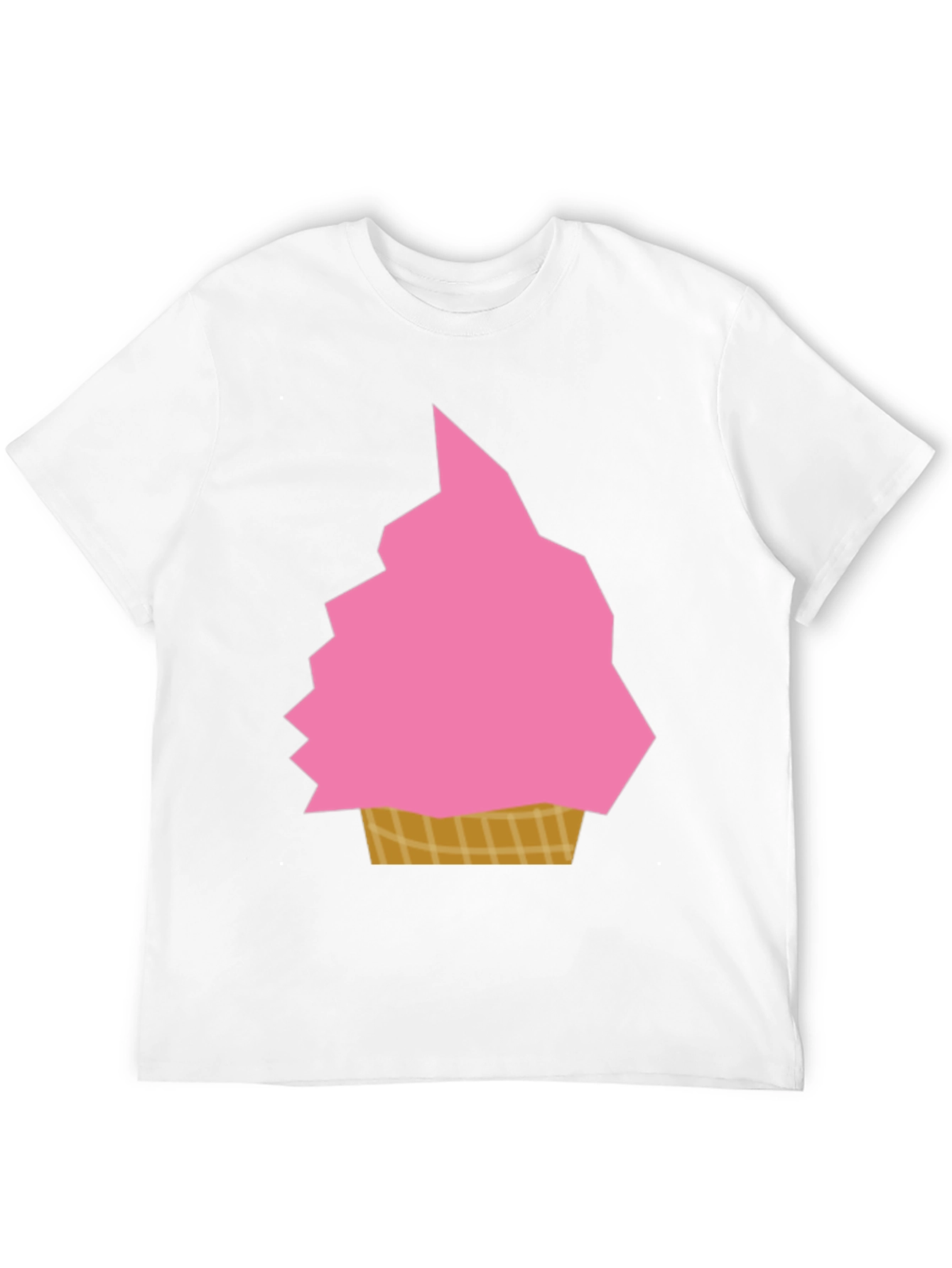 Pink Ice Cream Graphic Tee - Fun Summer Shirt