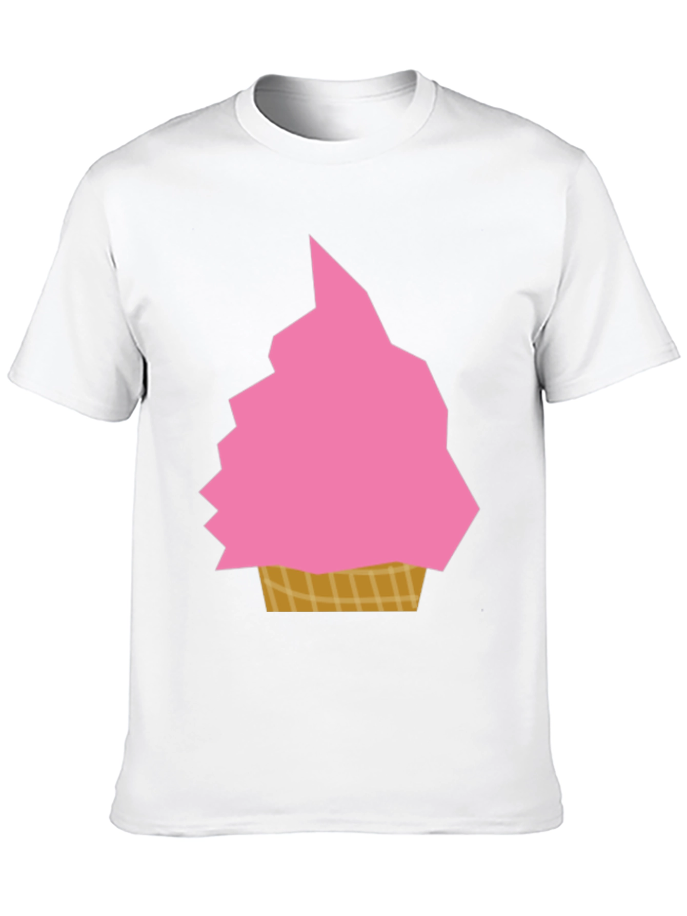 Pink Ice Cream Graphic Tee - Fun Summer Shirt