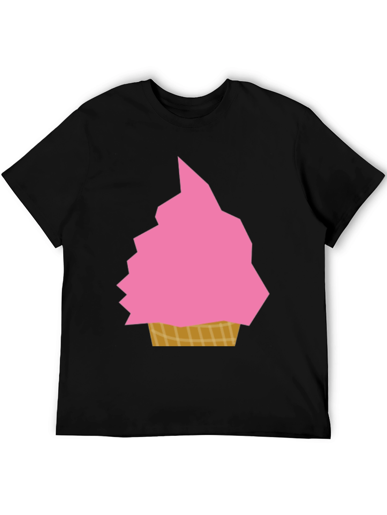 Pink Ice Cream Graphic Tee - Fun Summer Shirt
