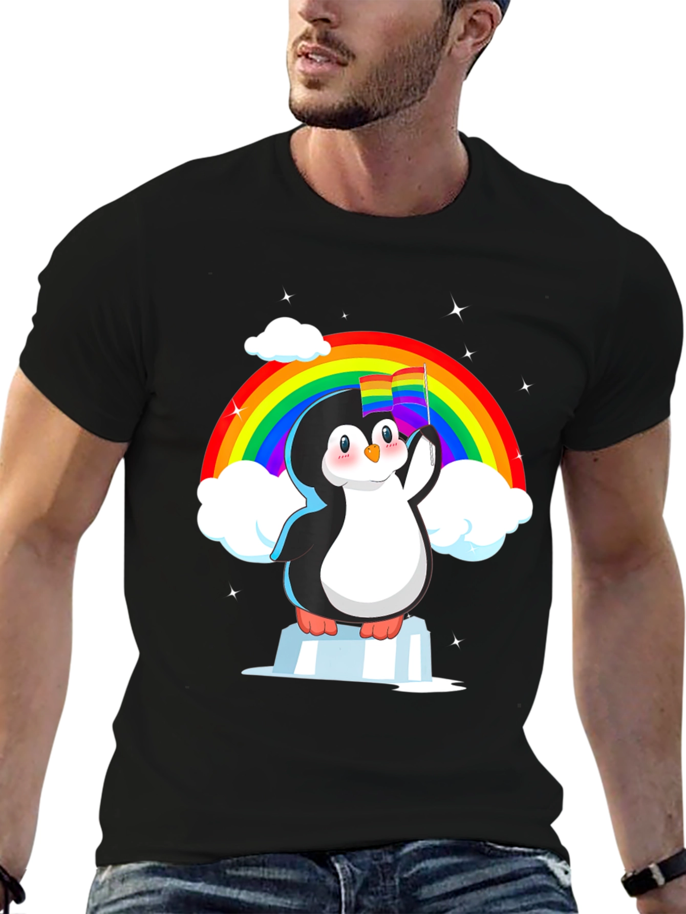 Rainbow Penguin Pride T-Shirt