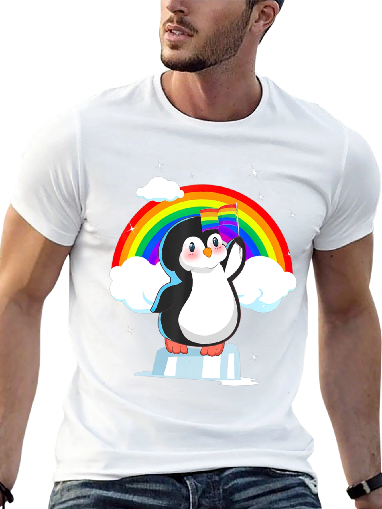 Rainbow Penguin Pride T-Shirt