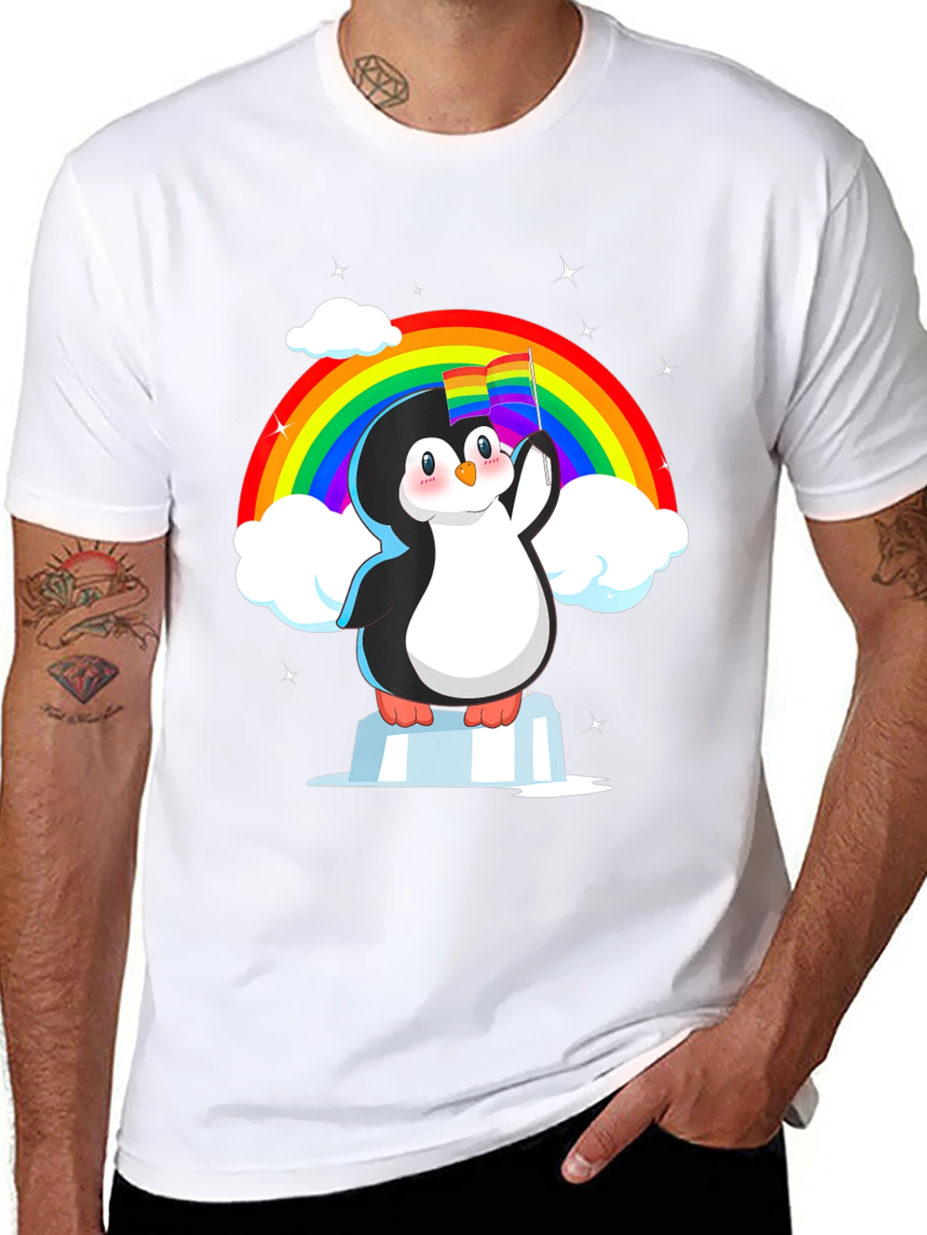 Rainbow Penguin Pride T-Shirt