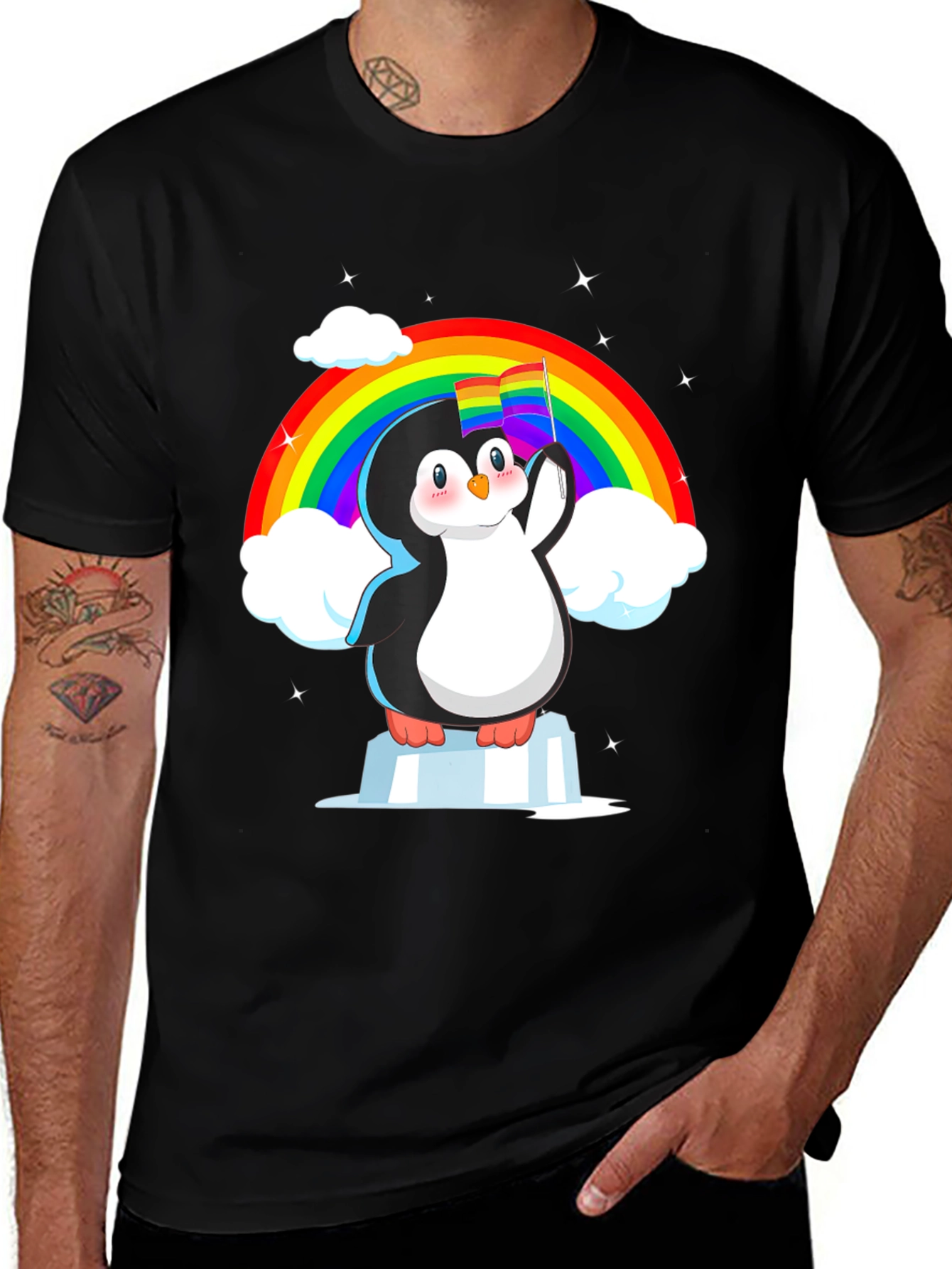 Rainbow Penguin Pride T-Shirt