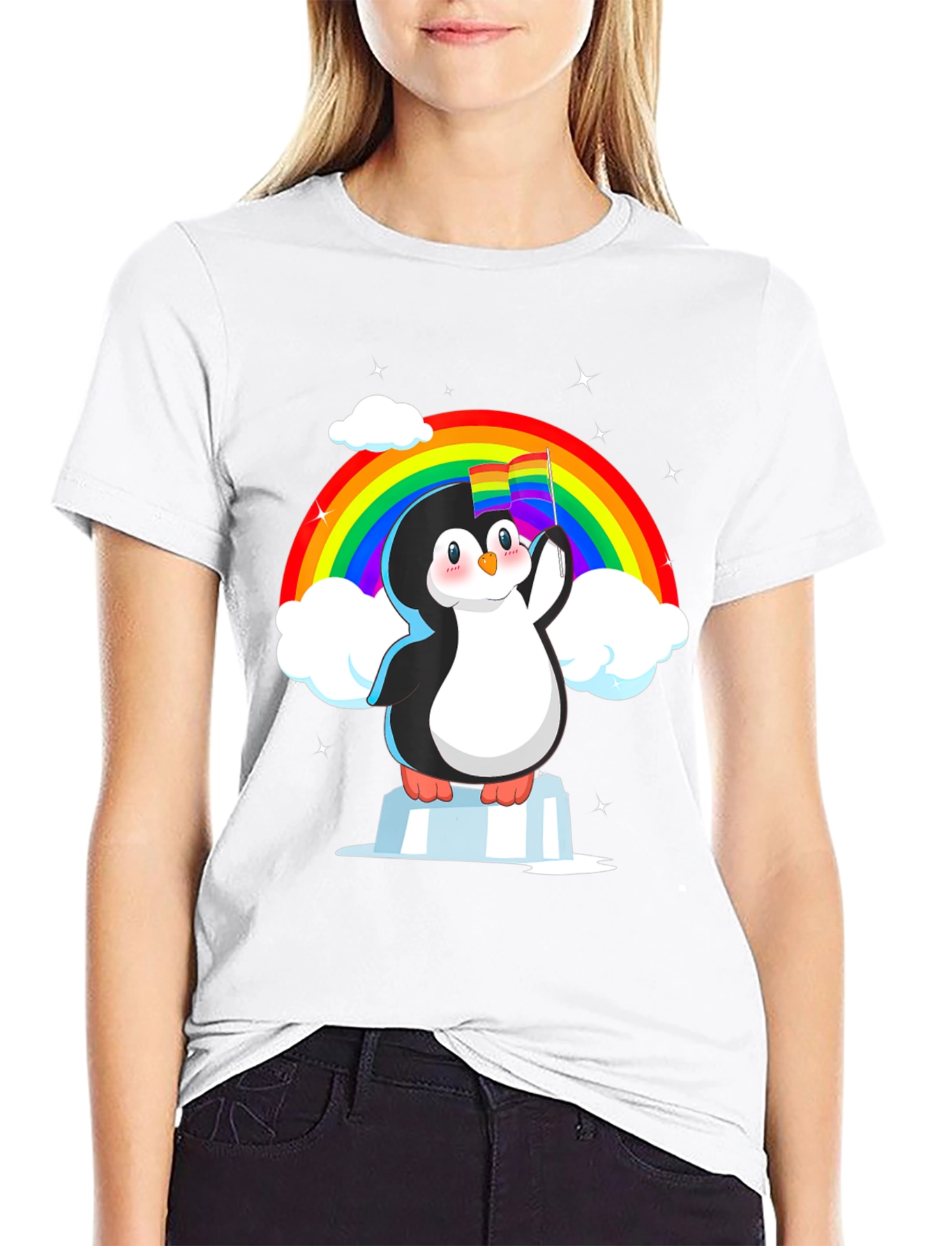 Rainbow Penguin Pride T-Shirt