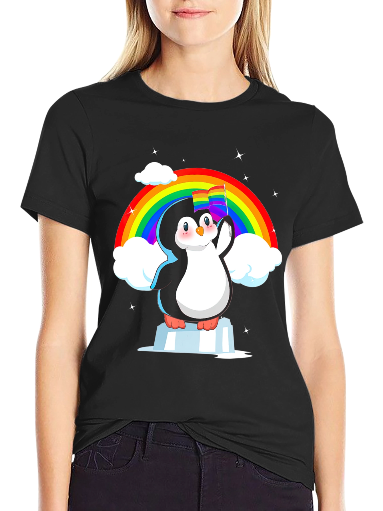 Rainbow Penguin Pride T-Shirt