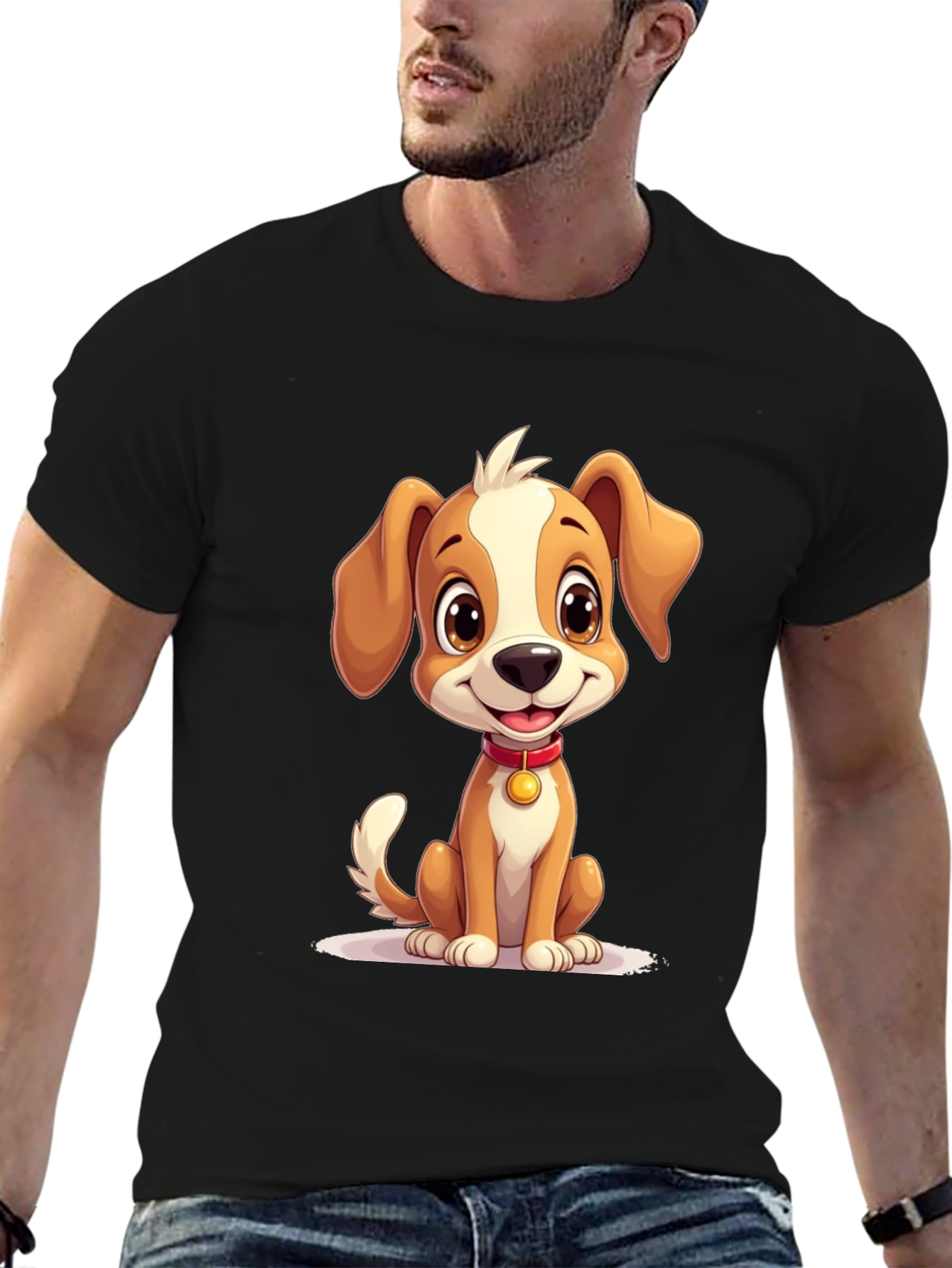 Cute Puppy Graphic T-Shirt - Soft Cotton Blend
