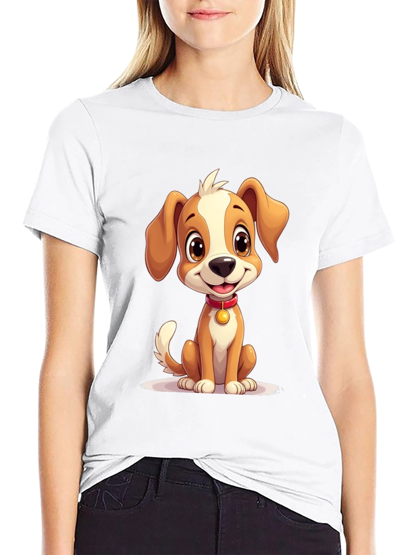 Cute Puppy Graphic T-Shirt - Soft Cotton Blend