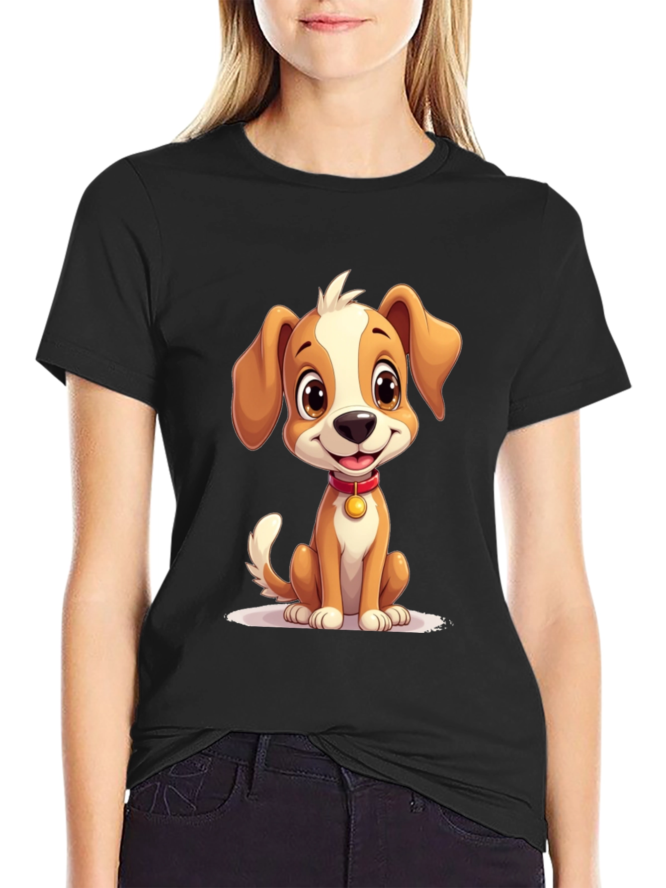 Cute Puppy Graphic T-Shirt - Soft Cotton Blend