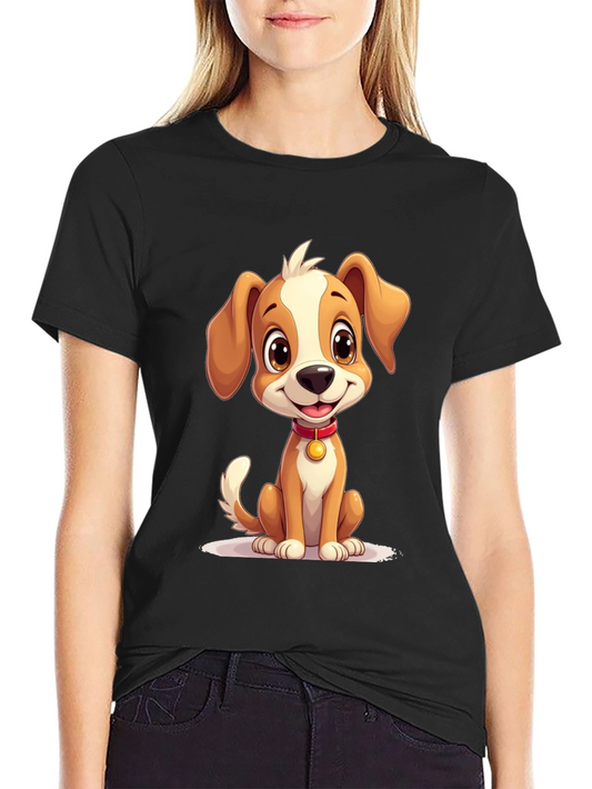 Cute Puppy Graphic T-Shirt - Soft Cotton Blend