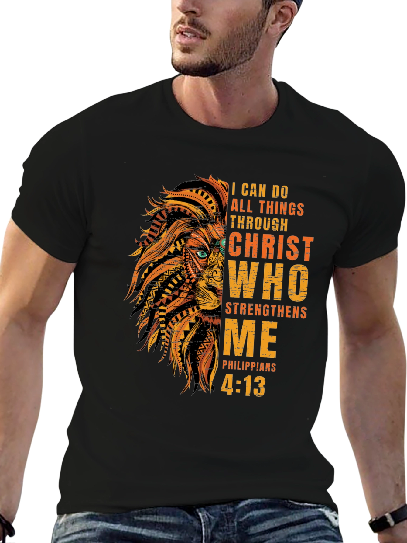 Christian Lion T-Shirt - Philippians 4:13
