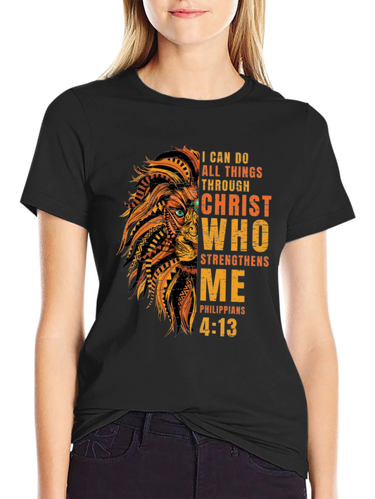 Christian Lion T-Shirt - Philippians 4:13