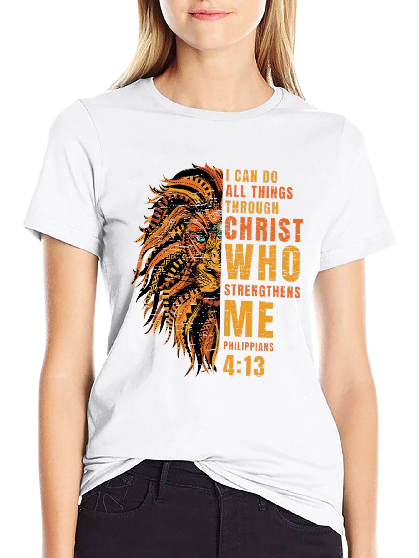 Christian Lion T-Shirt - Philippians 4:13