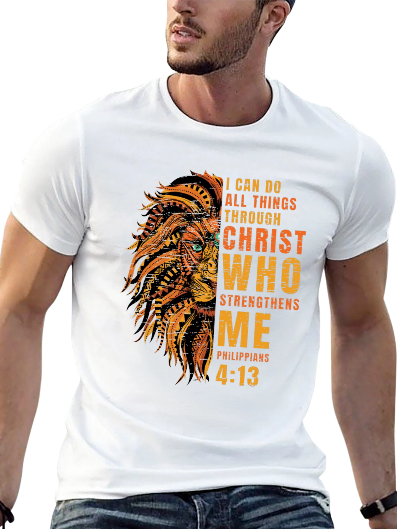 Christian Lion T-Shirt - Philippians 4:13