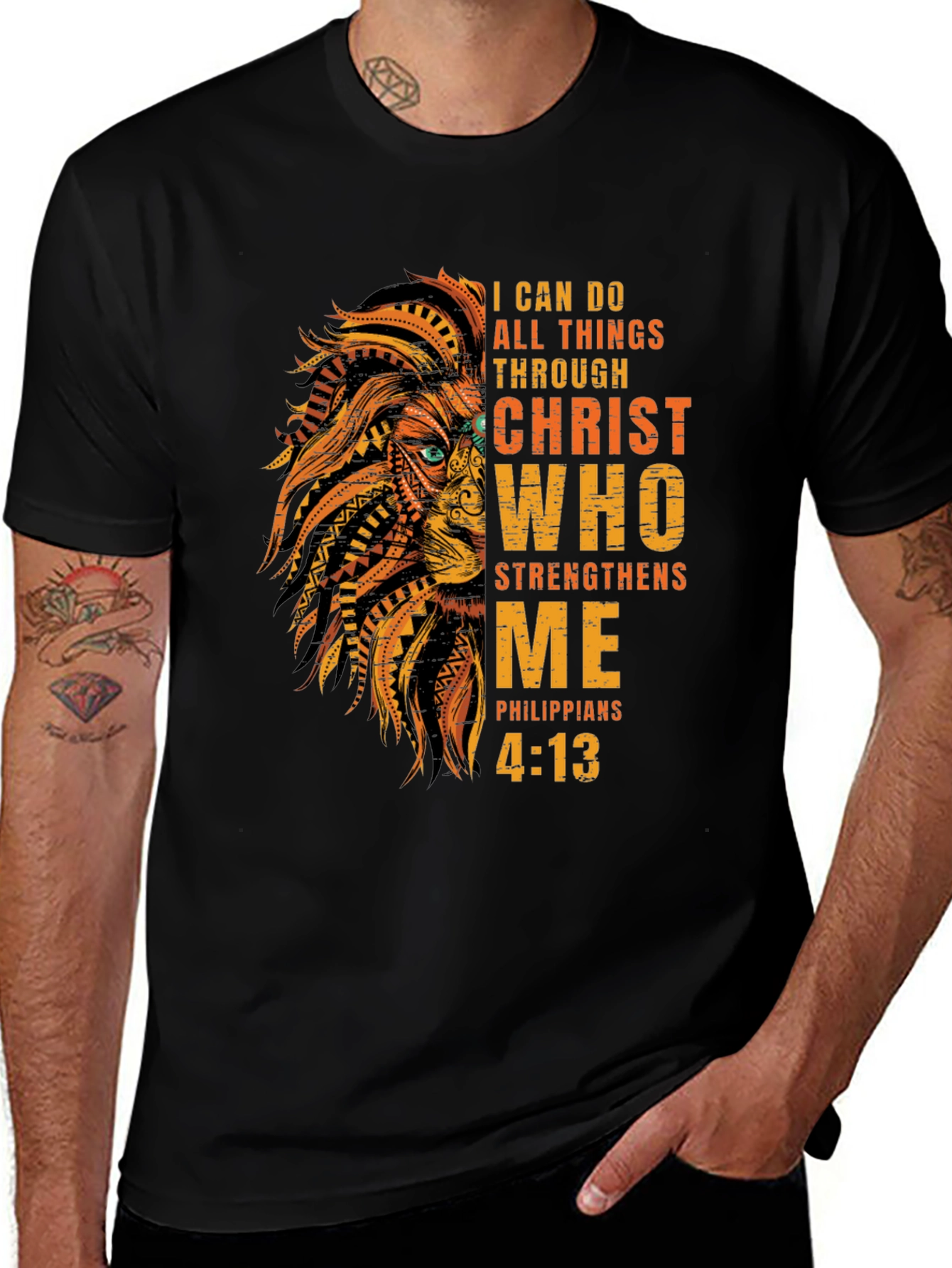 Christian Lion T-Shirt - Philippians 4:13