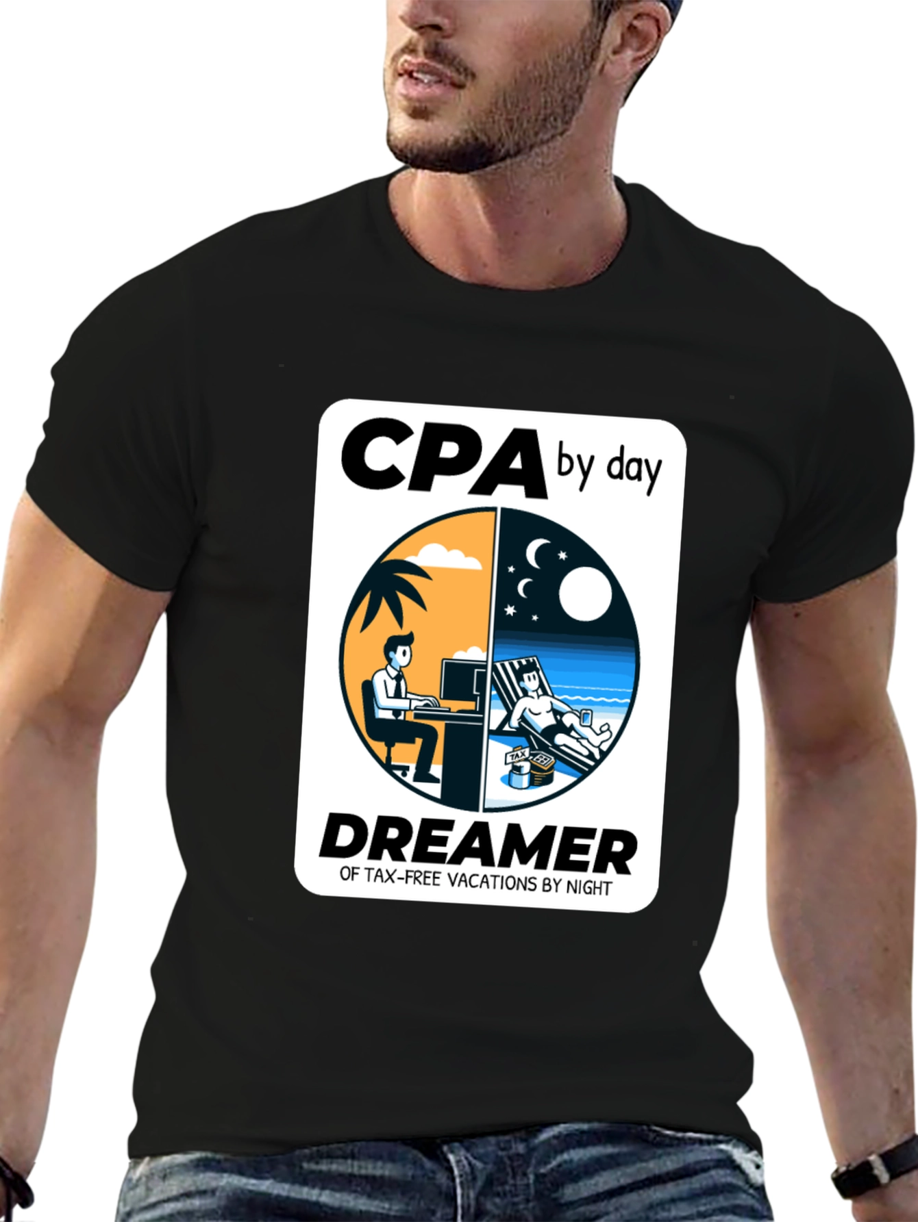CPA By Day Dreamer By Night Graphic T-Shirt