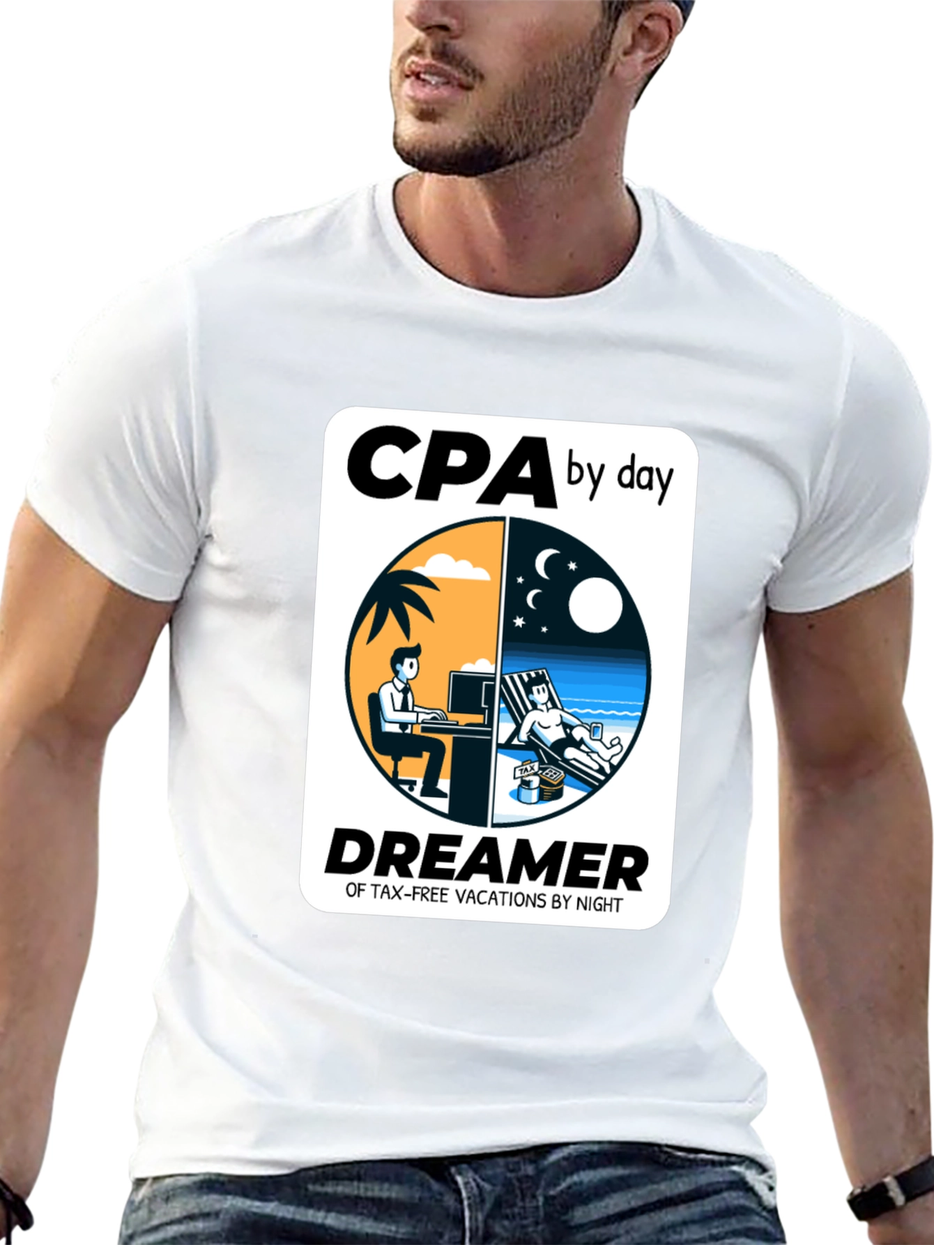 CPA By Day Dreamer By Night Graphic T-Shirt