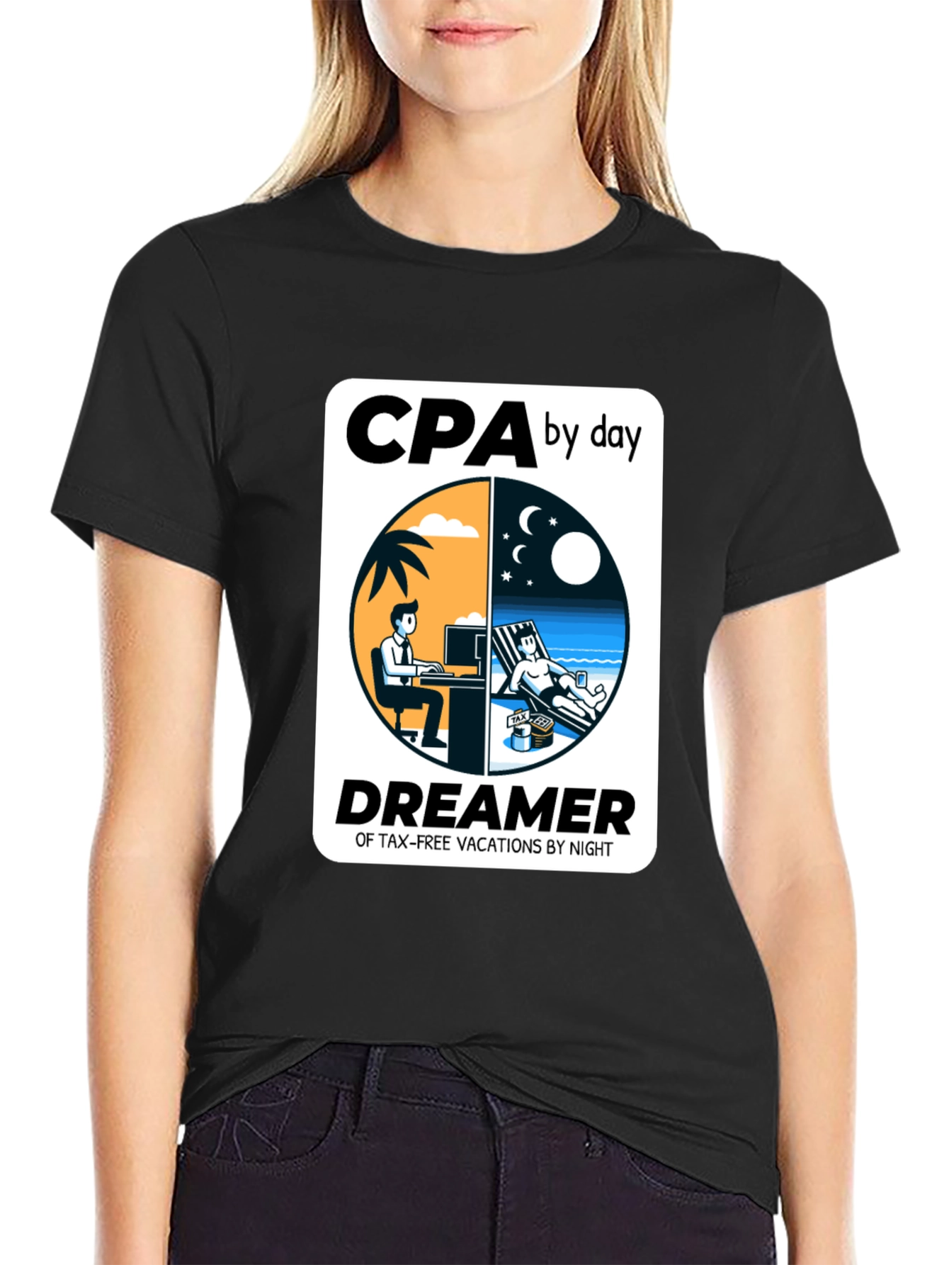 CPA By Day Dreamer By Night Graphic T-Shirt