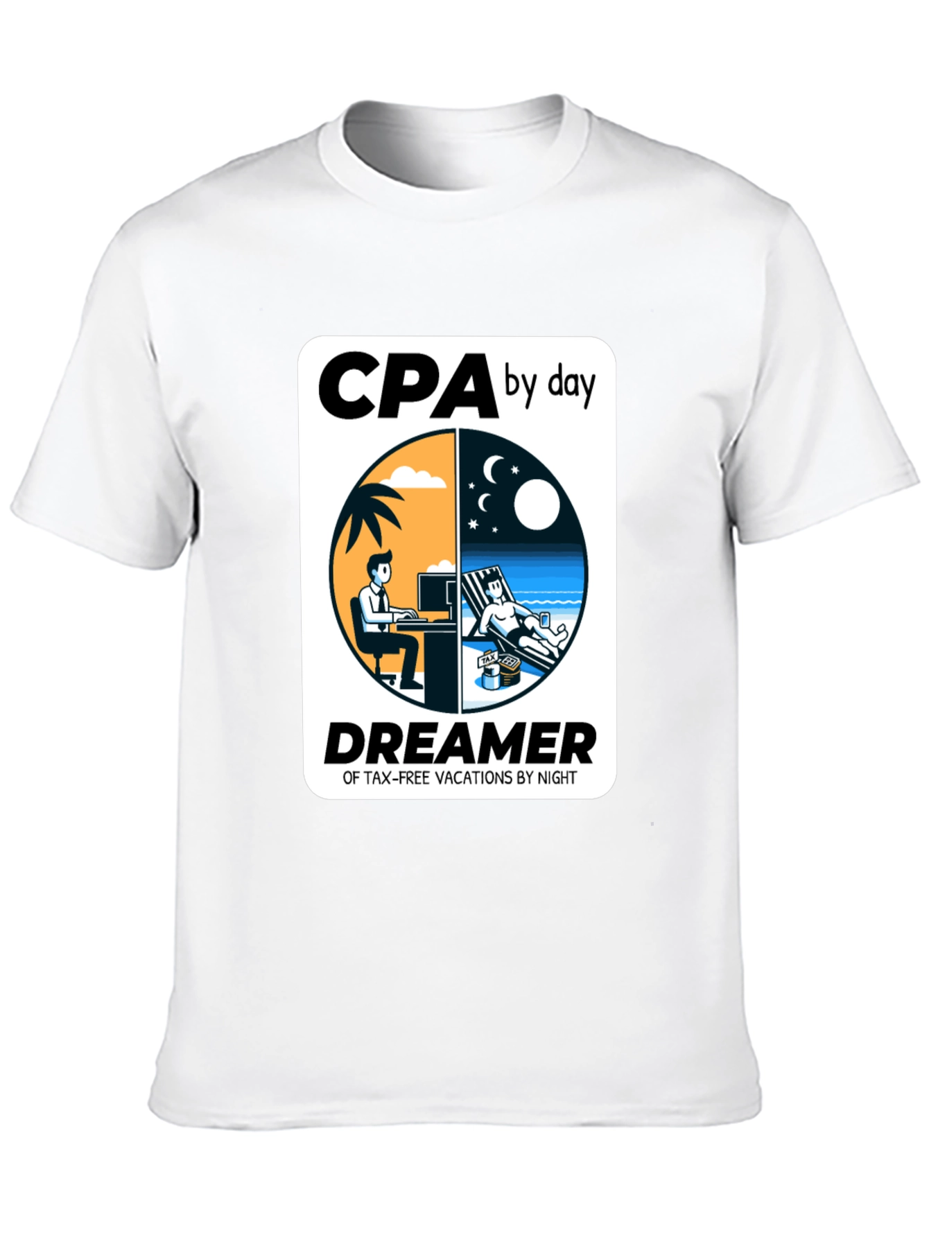 CPA By Day Dreamer By Night Graphic T-Shirt