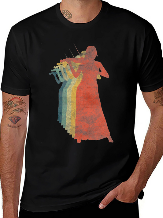 Vintage Violinist T-Shirt - Retro Musician Tee