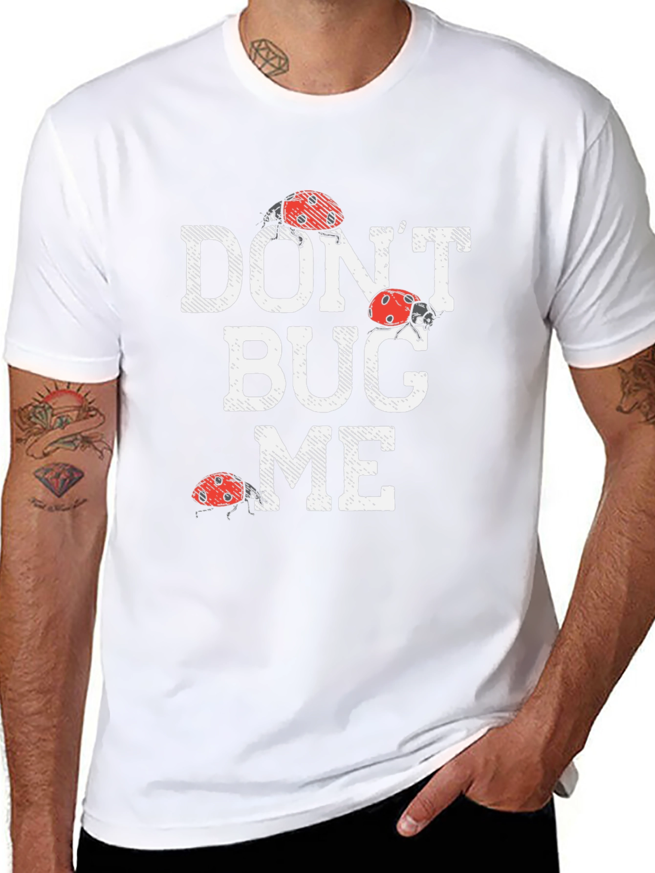 Dont Bug Me Graphic Tee - Funny Ladybug Shirt
