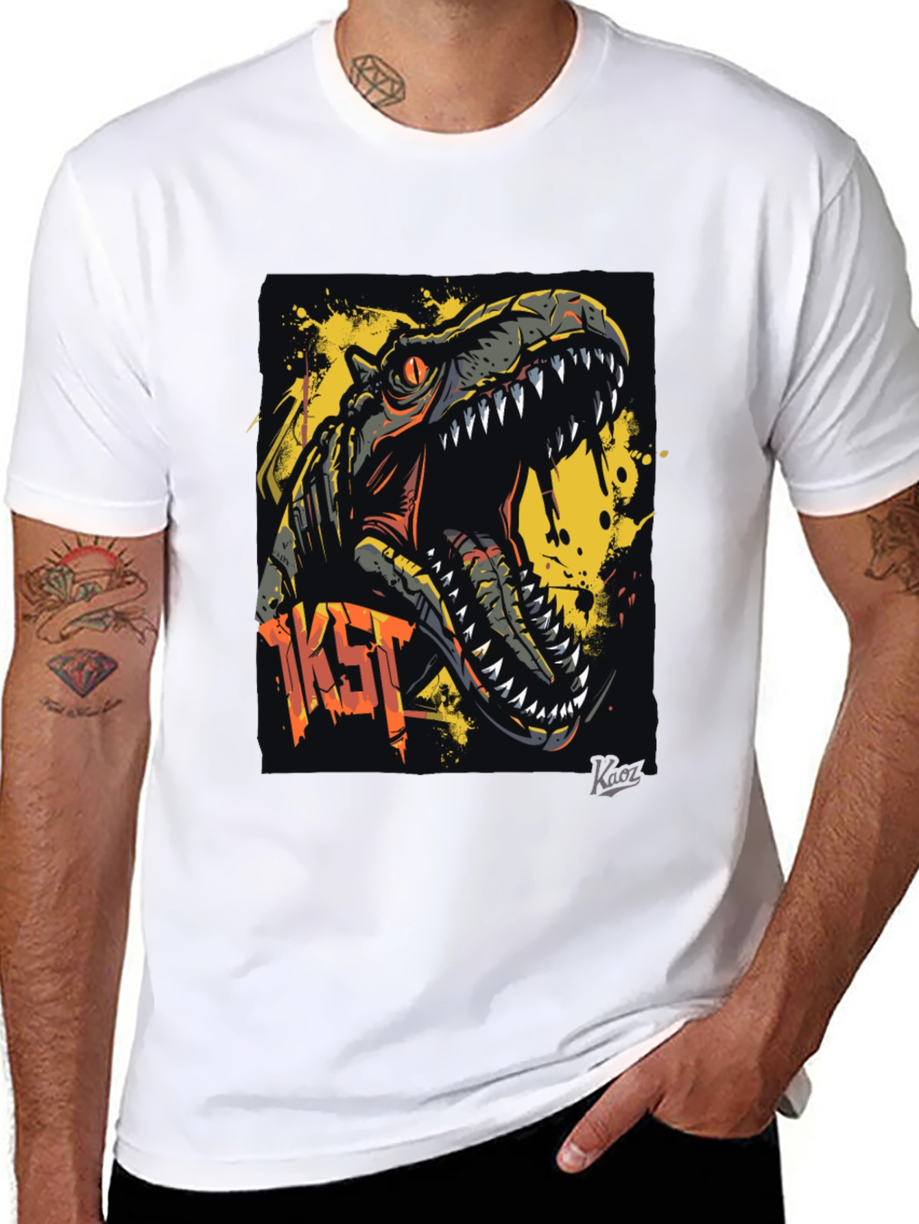 Dino T-Rex Graphic Tee - Rawr!