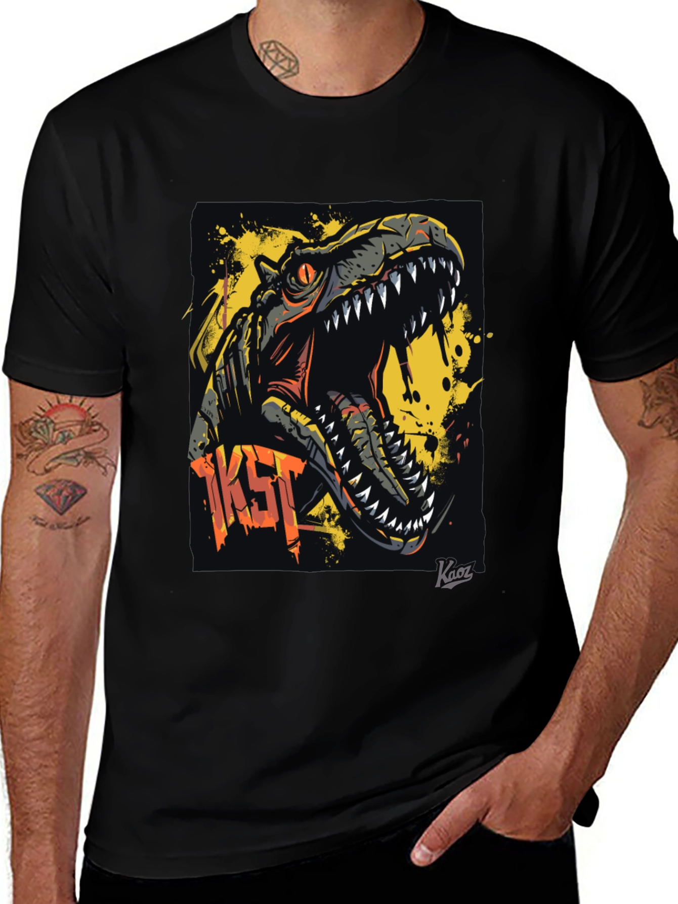 Dino T-Rex Graphic Tee - Rawr!