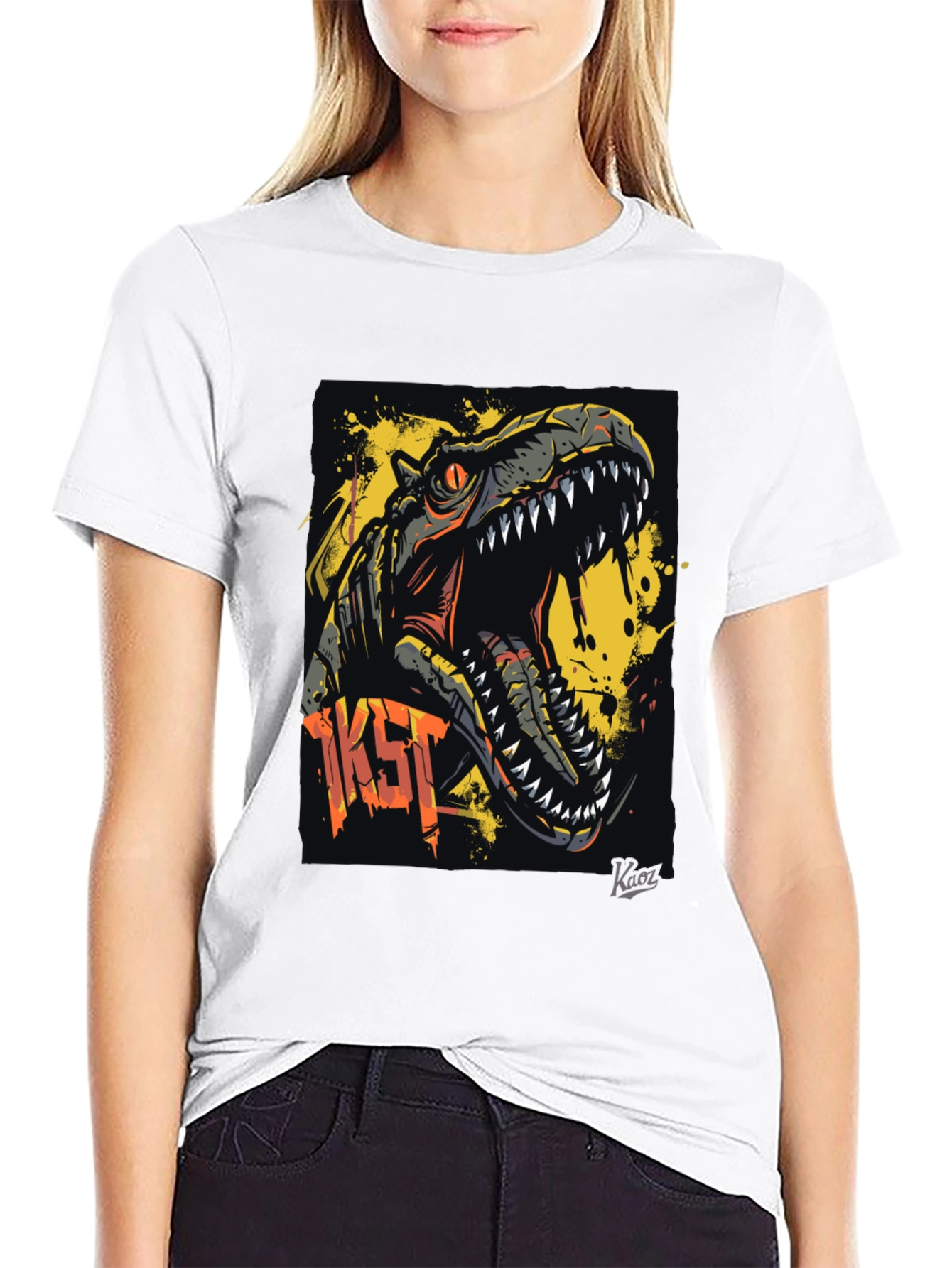 Dino T-Rex Graphic Tee - Rawr!