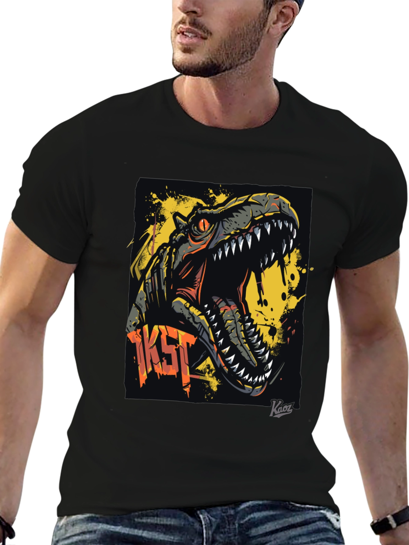 Dino T-Rex Graphic Tee - Rawr!