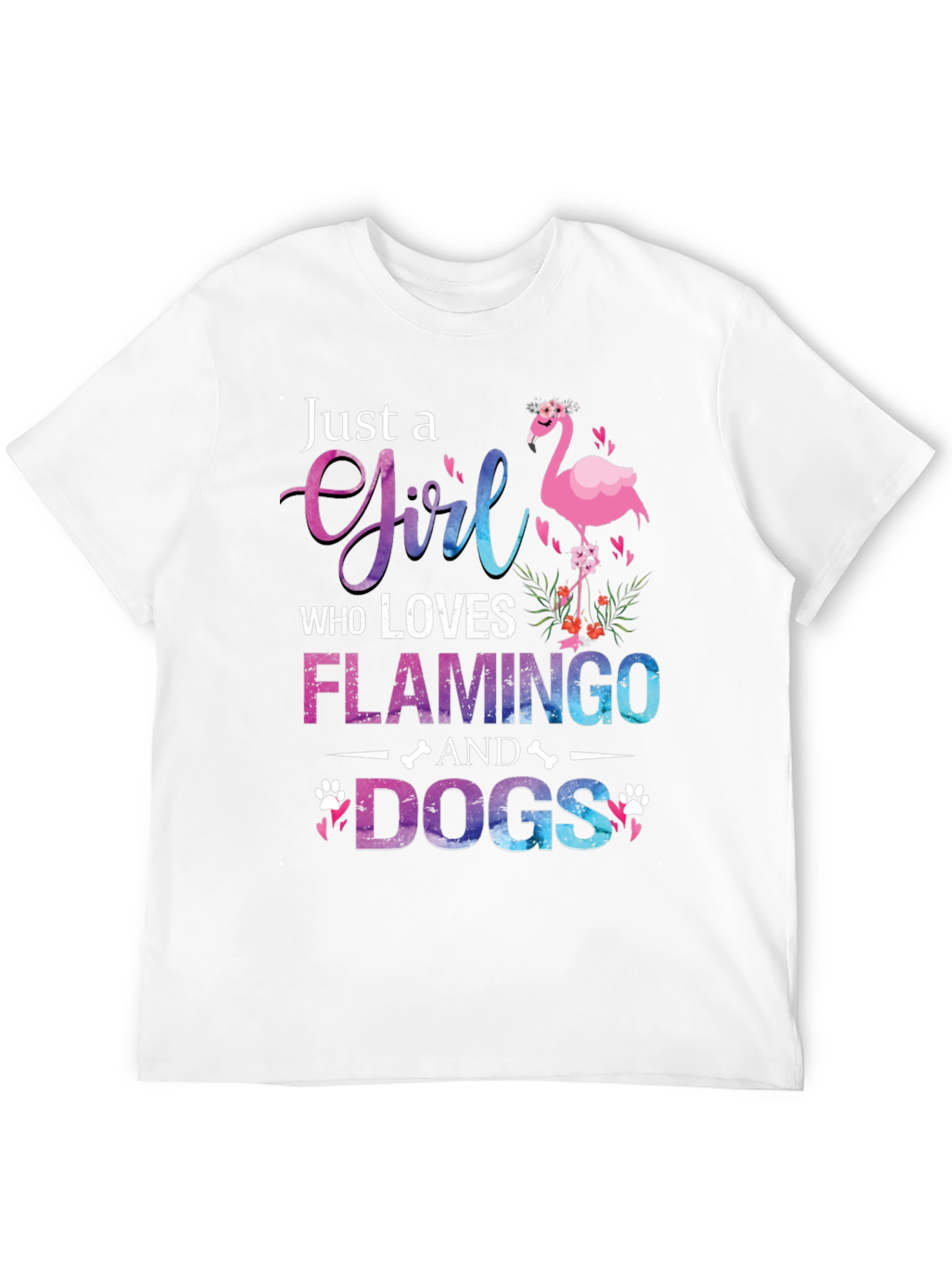 Flamingo and Dog Lover T-Shirt