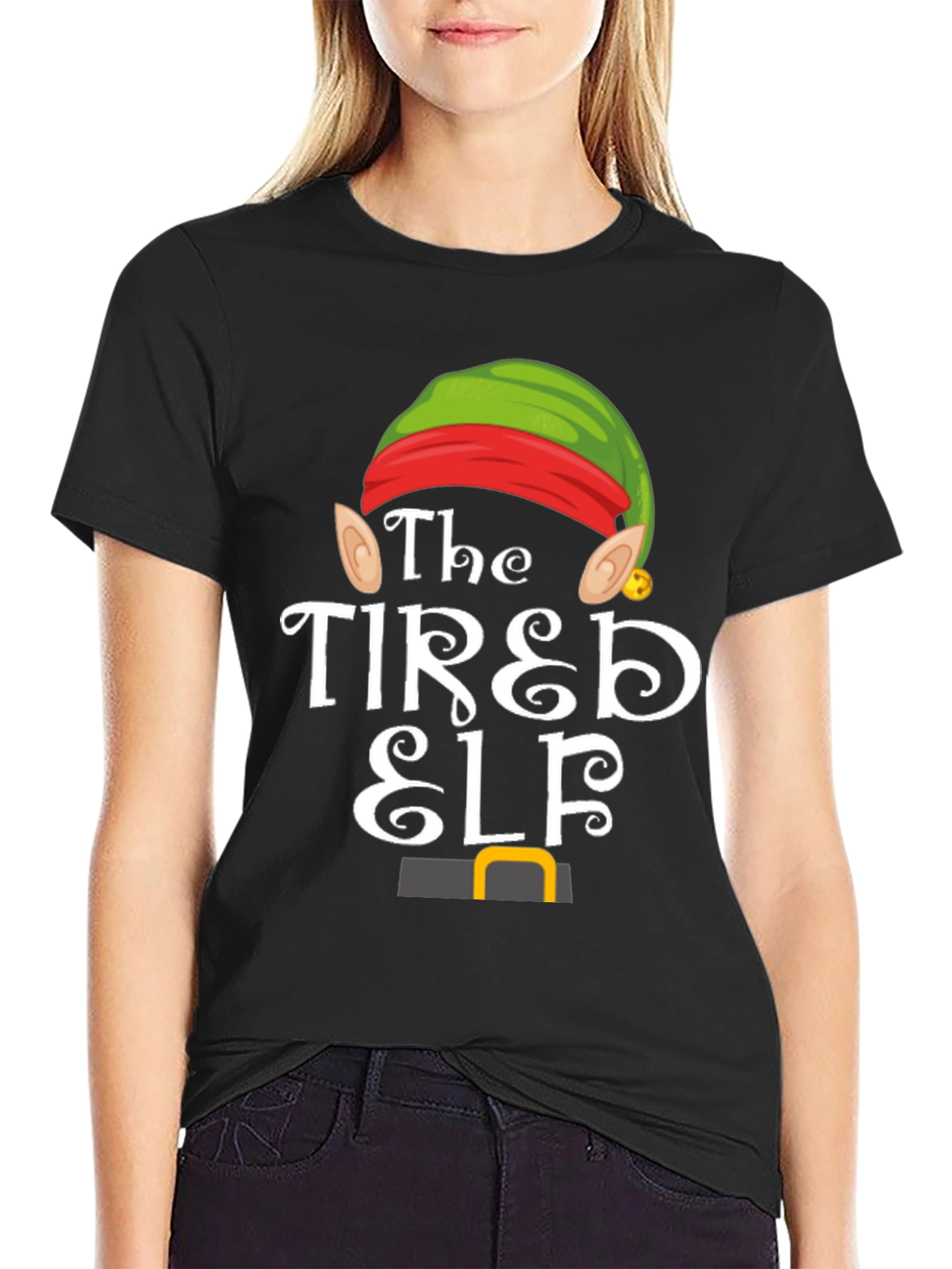 The Tired Elf T-Shirt - Holiday Christmas Tee