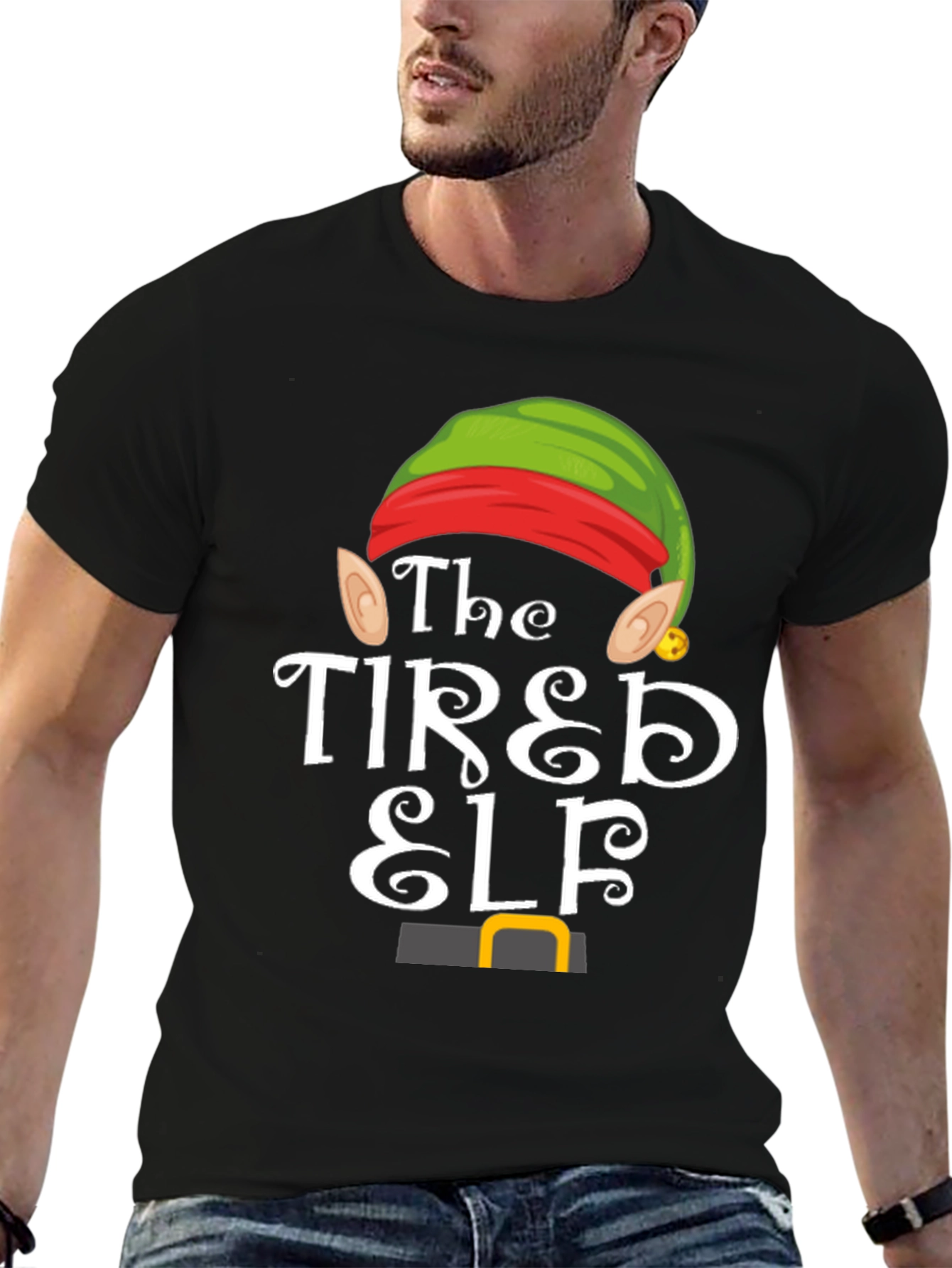 The Tired Elf T-Shirt - Holiday Christmas Tee