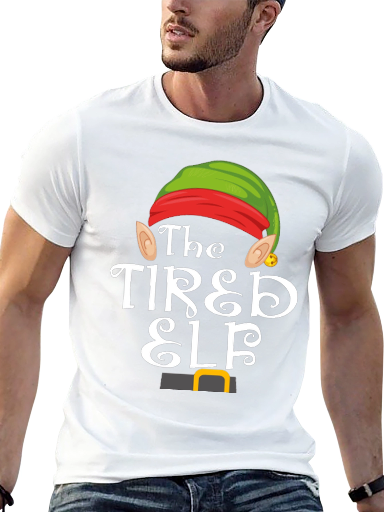 The Tired Elf T-Shirt - Holiday Christmas Tee