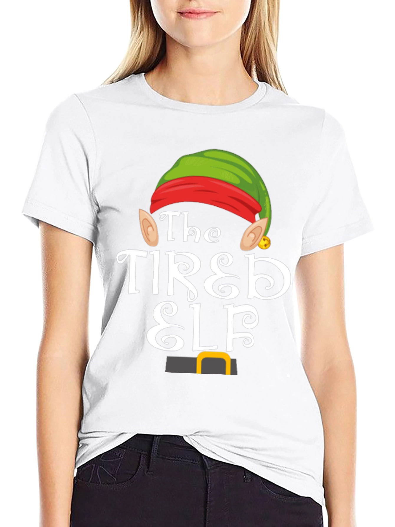 The Tired Elf T-Shirt - Holiday Christmas Tee