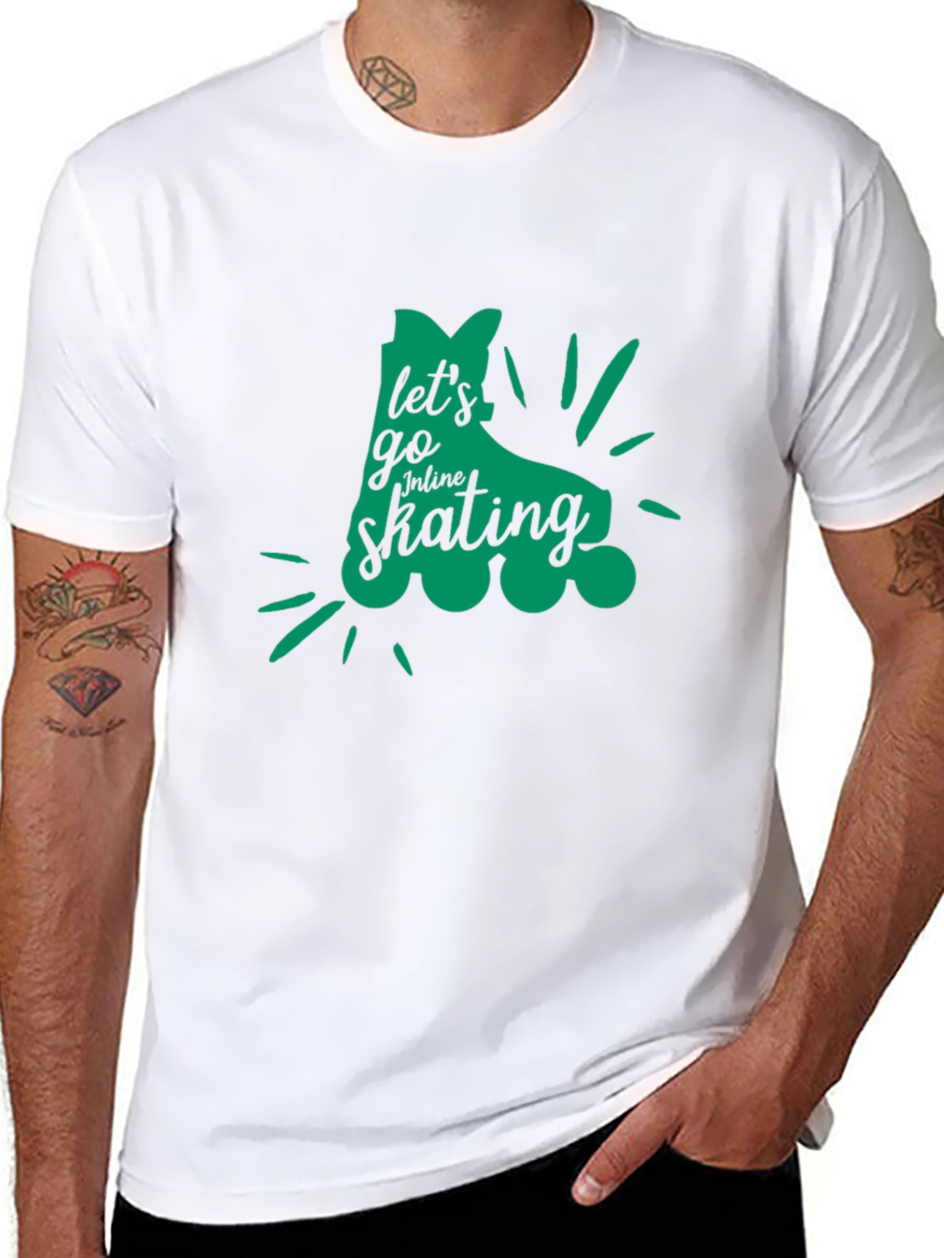 Lets Go Inline Skating Graphic Tee