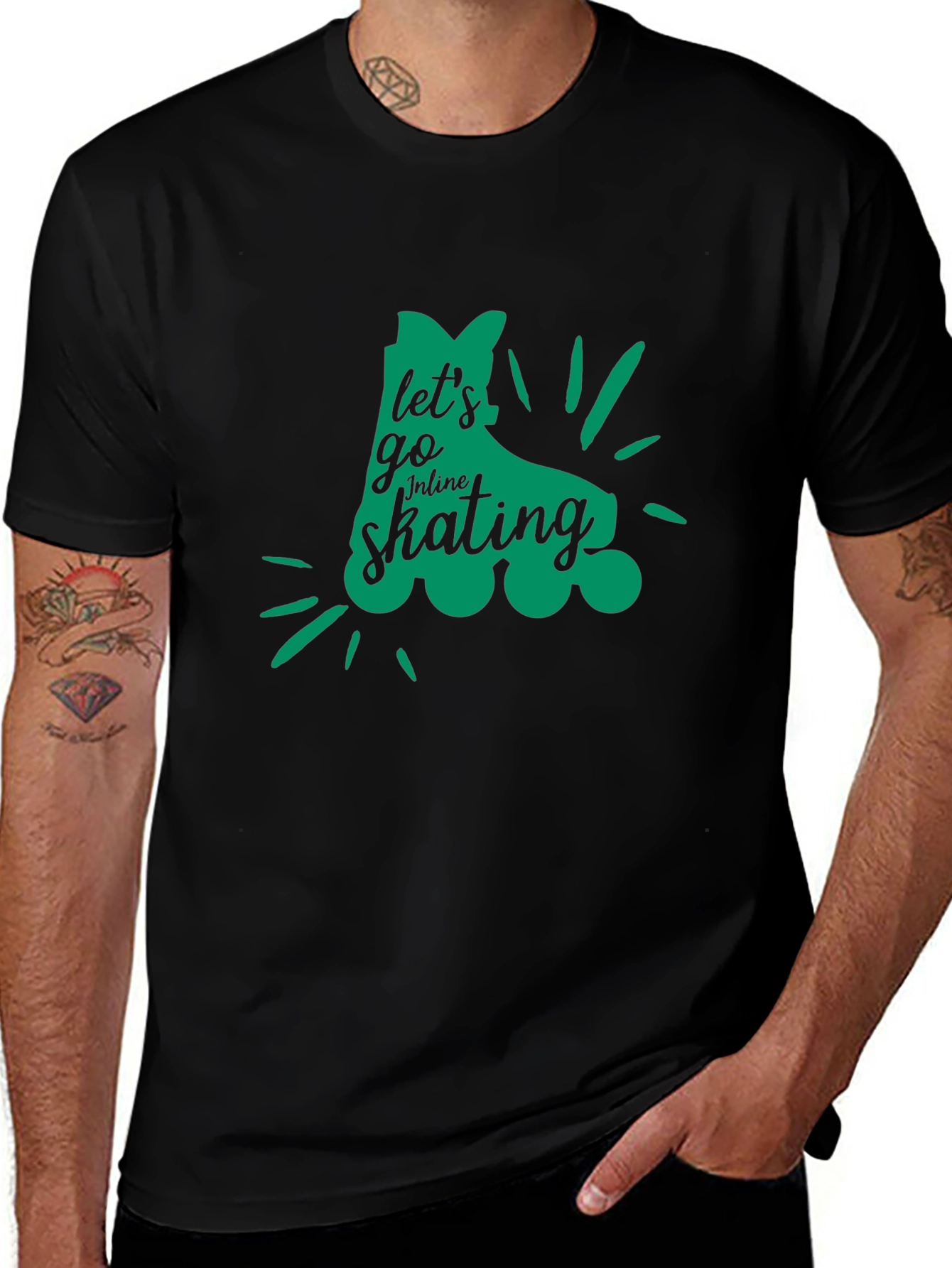Lets Go Inline Skating Graphic Tee