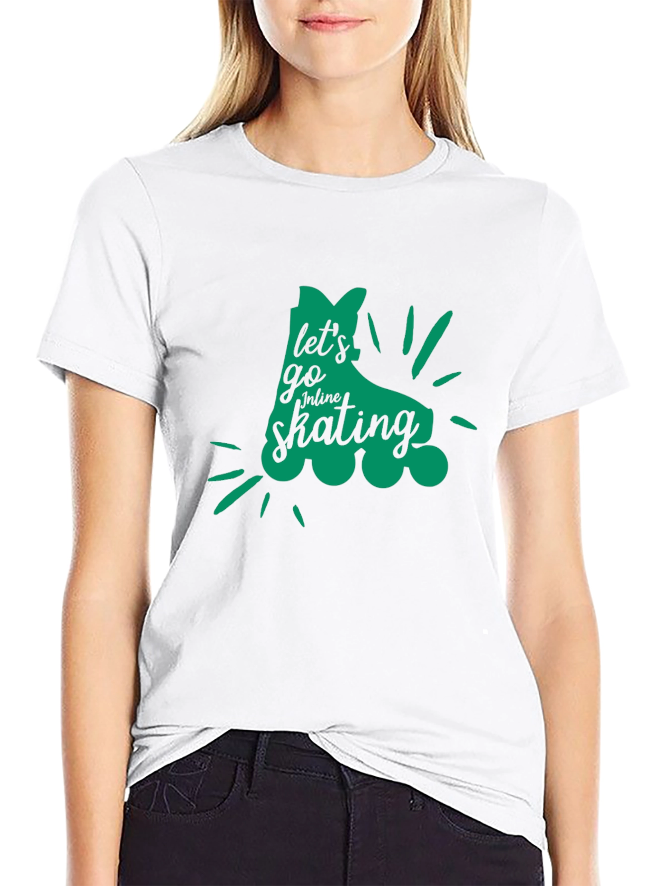 Lets Go Inline Skating Graphic Tee