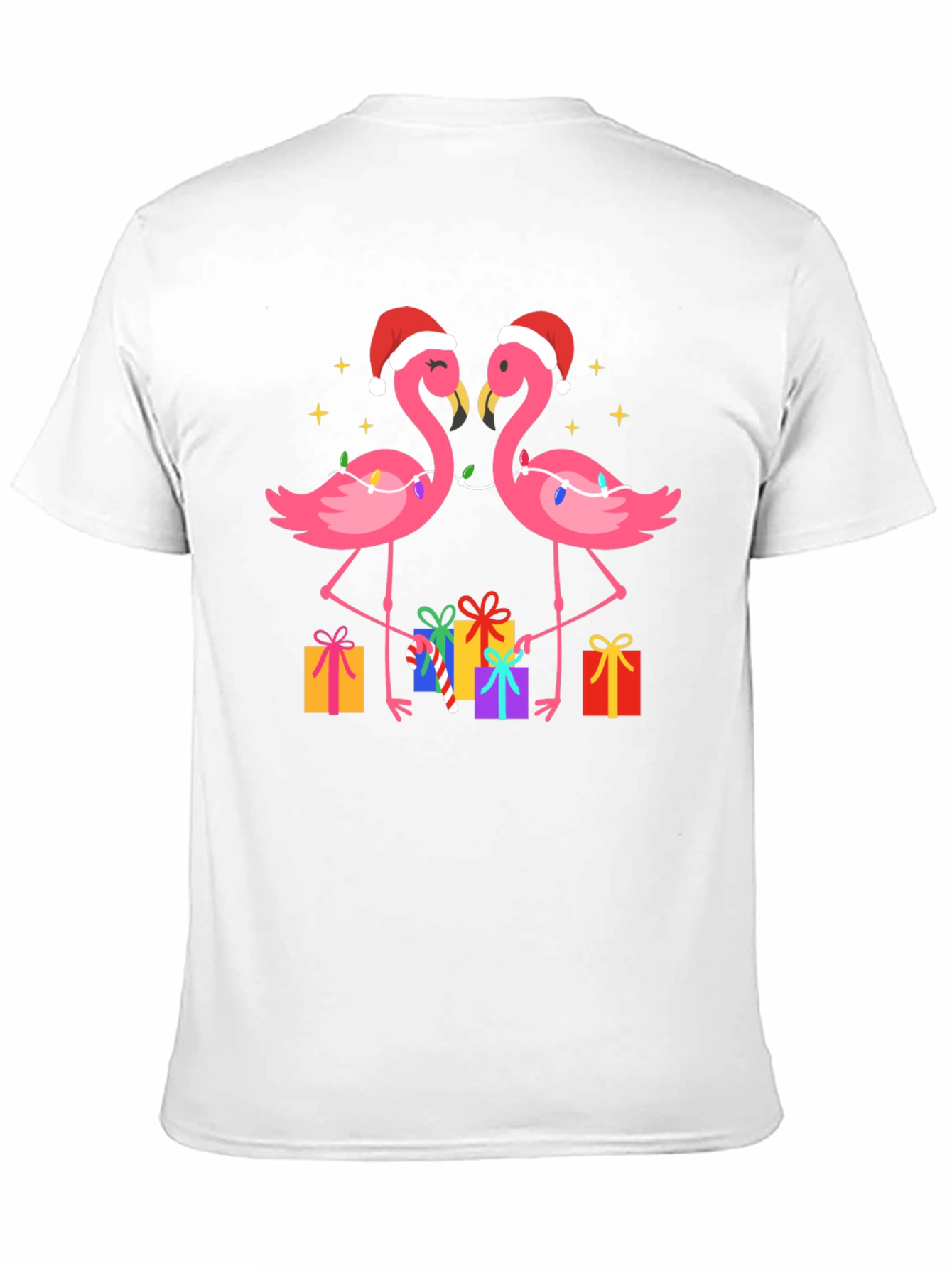 Festive Flamingo Christmas T-Shirt