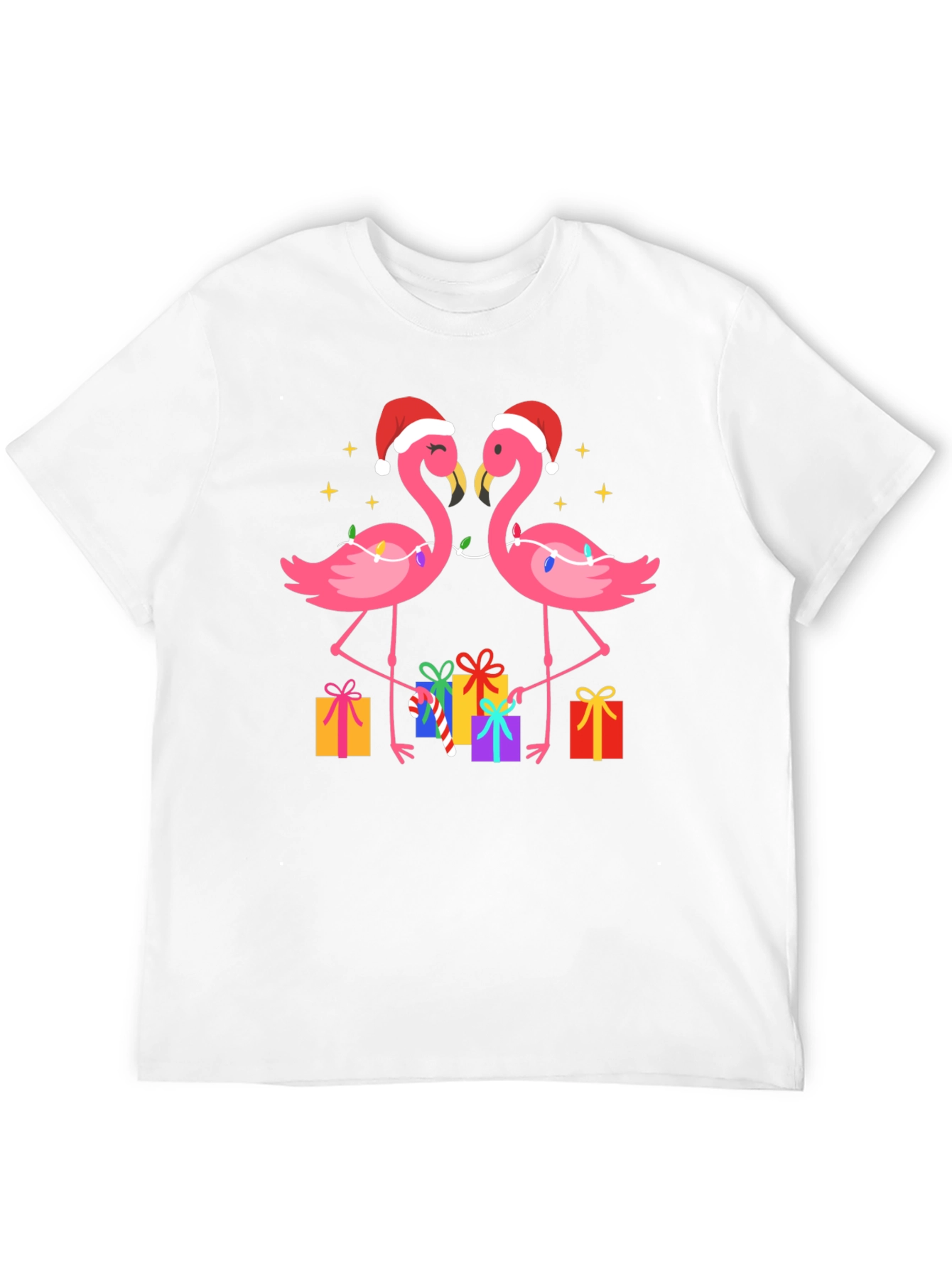 Festive Flamingo Christmas T-Shirt